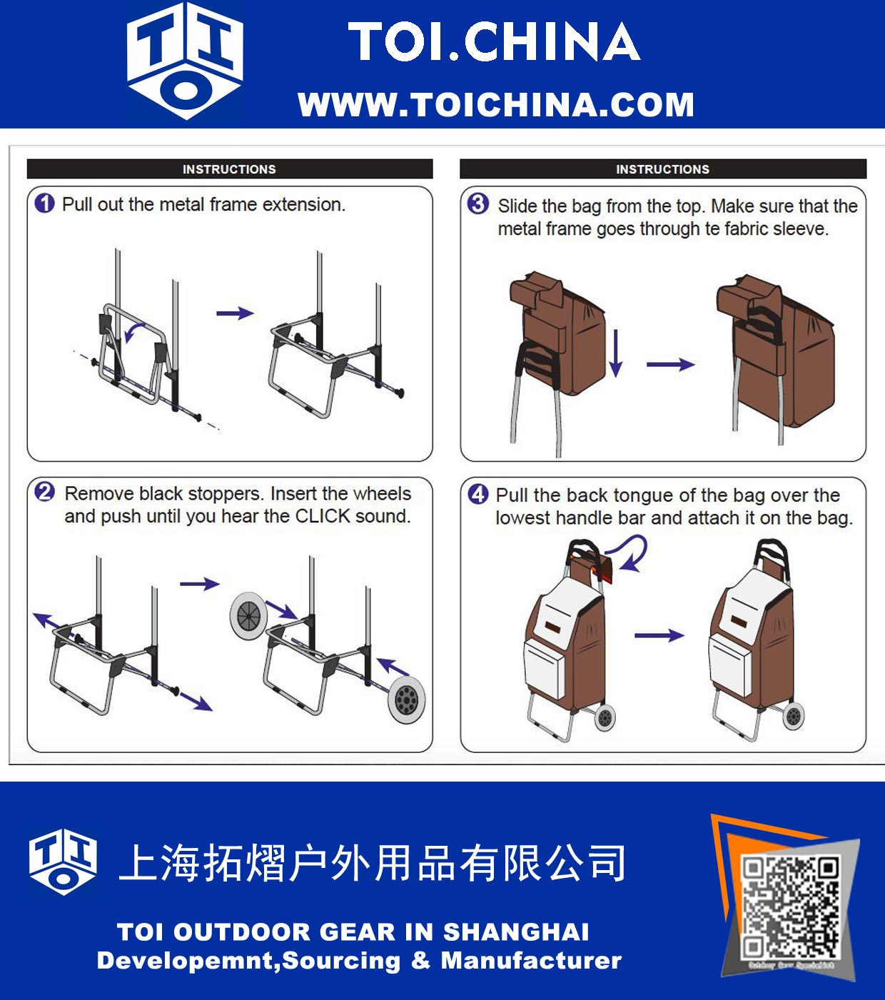 Lightweight Folding Laundry, Shopping, Grocery, Utility Trolley, Foldable Cart, Pull Cart with Wheels, Rolling Push Dolly with Tote