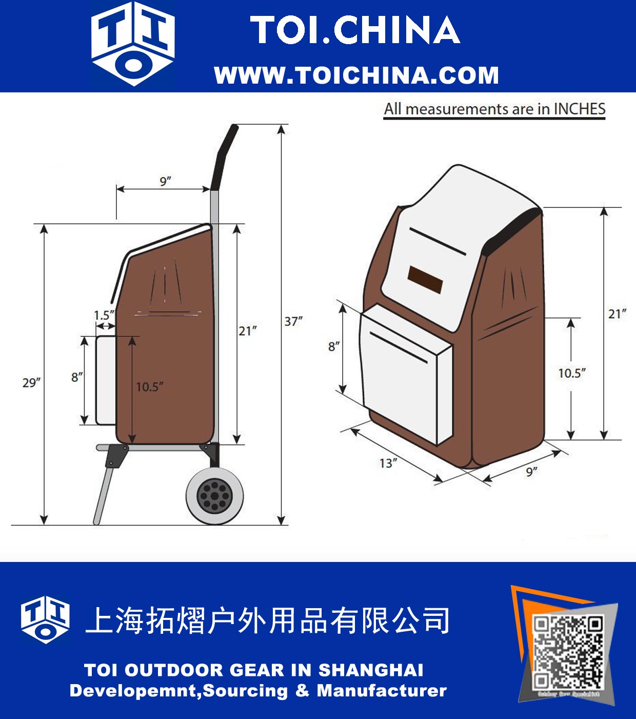 Lightweight Folding Laundry, Shopping, Grocery, Utility Trolley, Foldable Cart, Pull Cart with Wheels, Rolling Push Dolly with Tote