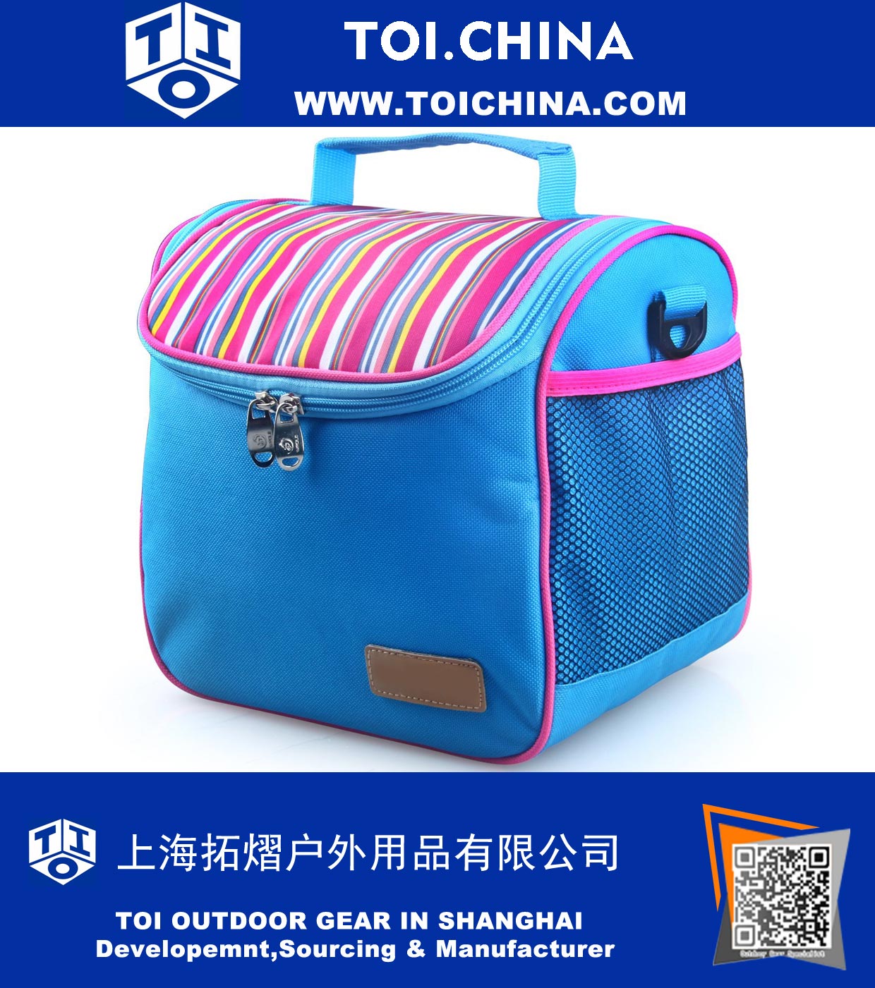 Insulated Cooler Bag with Removable Inner Liner Box, Freezable Cooler Lunch Tote with Detachable Shoulder Strap for Kids Adults Picnic Fashionable 