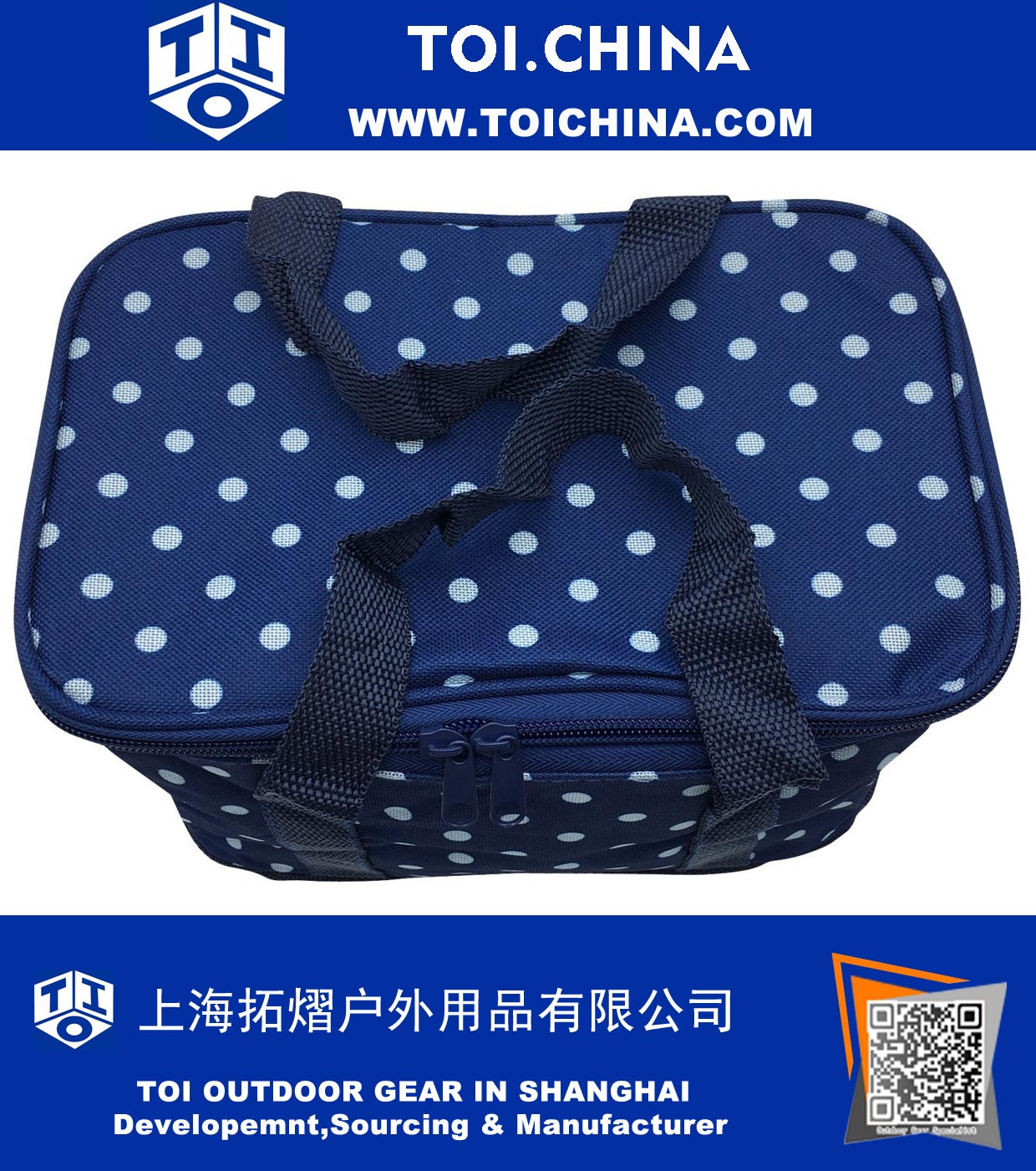 Insulated Lunch Bag Collapsible Cooler Bag 8-Can Zipper Closures Outdoor Picnic Tote Bag for Adults Women Men Kids Work School 