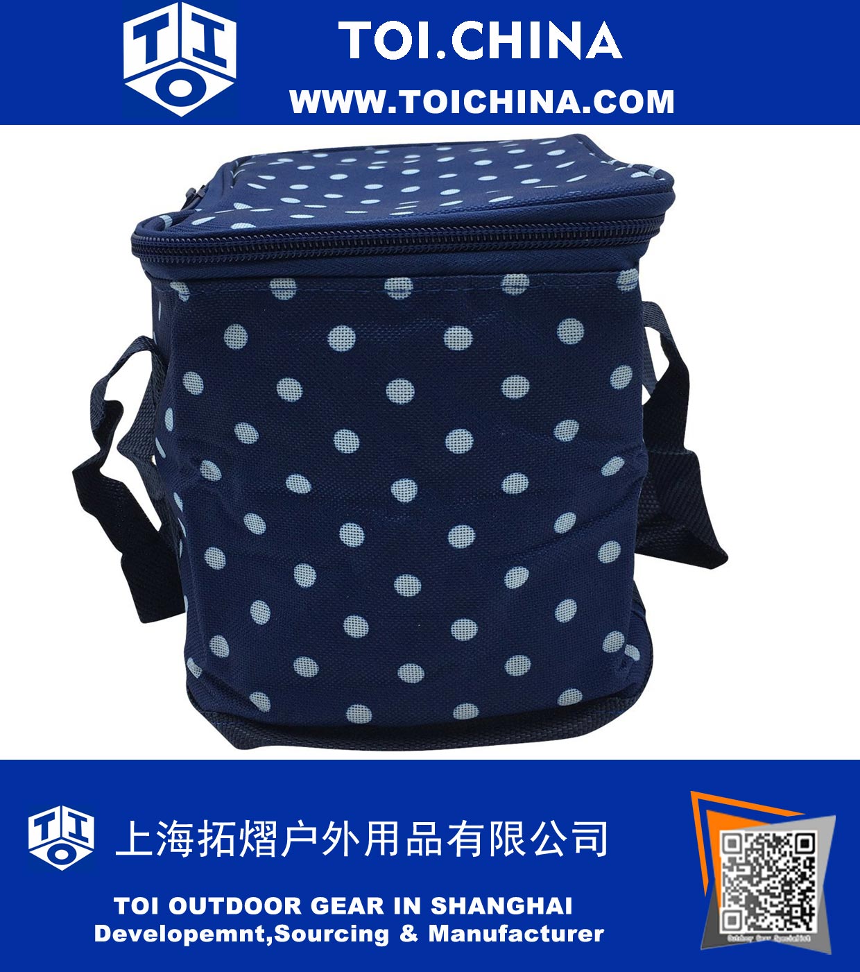 Insulated Lunch Bag Collapsible Cooler Bag 8-Can Zipper Closures Outdoor Picnic Tote Bag for Adults Women Men Kids Work School 