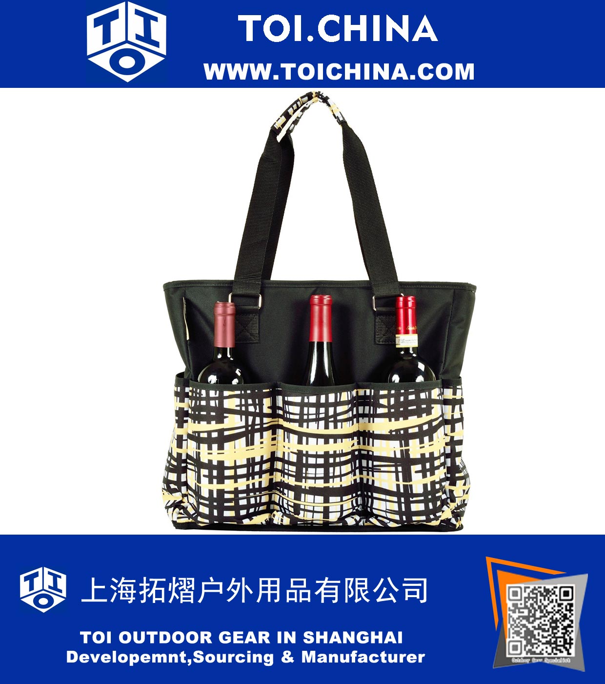 Large Insulated Multi Pocketed Travel Bag 
