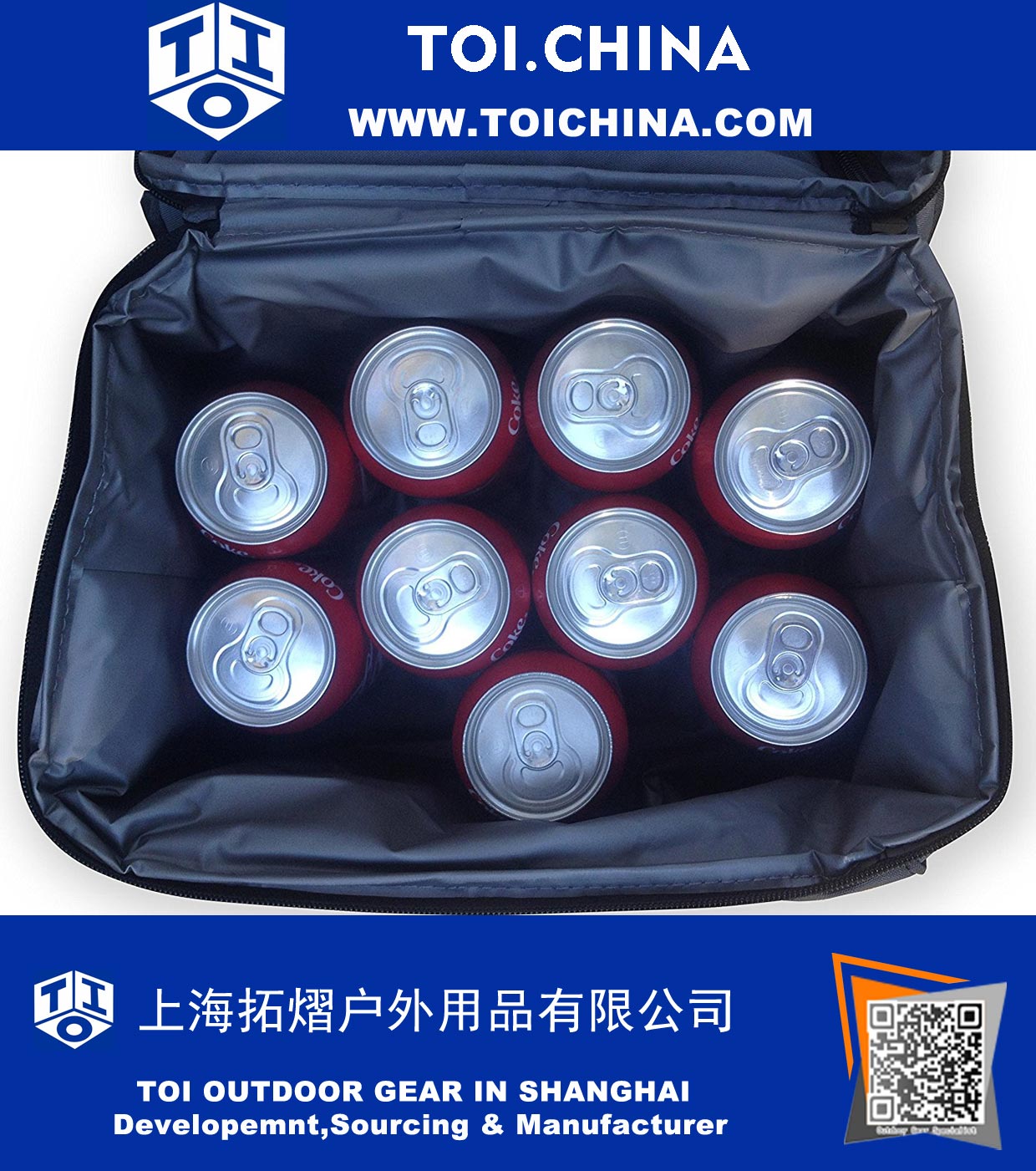 Large Dual Compartment Insulated Lunch Bag Large Dual Compartment Insulated Lunch Bag