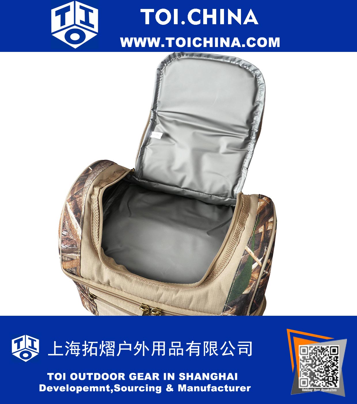 Camo Insulated Double Decker Bag