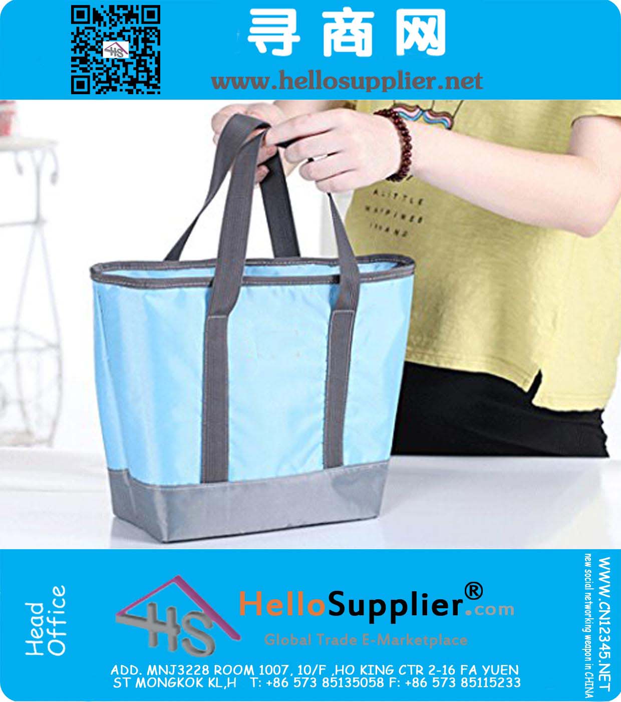 Fashion Waterproof Lunch Bag Tote 