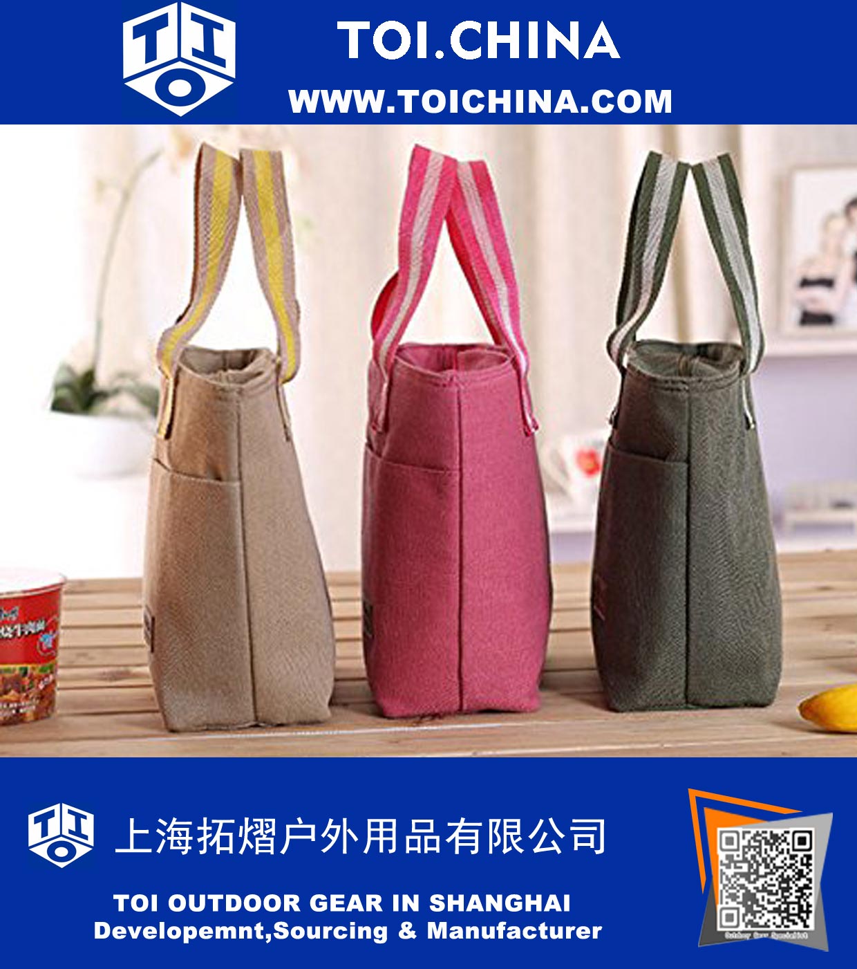 Canvas Lunch Bag Tote Canvas Lunch Bag Tote