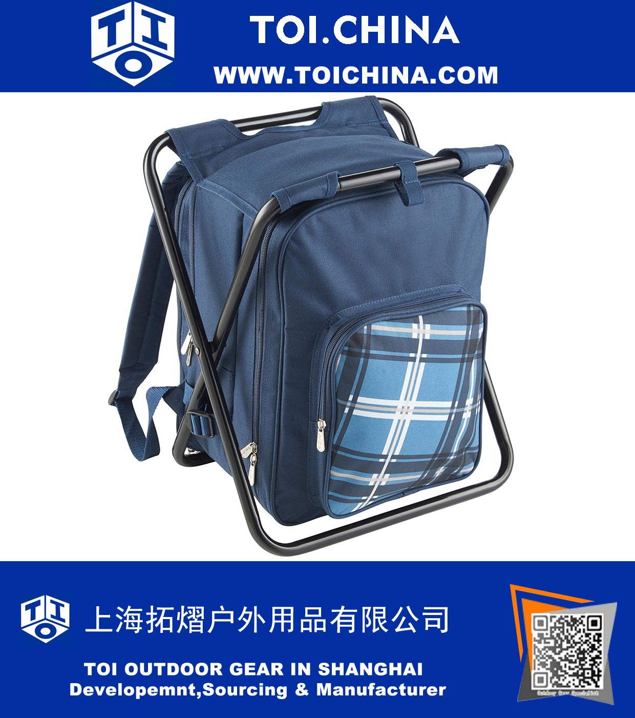 2 Person Blue 2 in 1 Picnic Backpack 