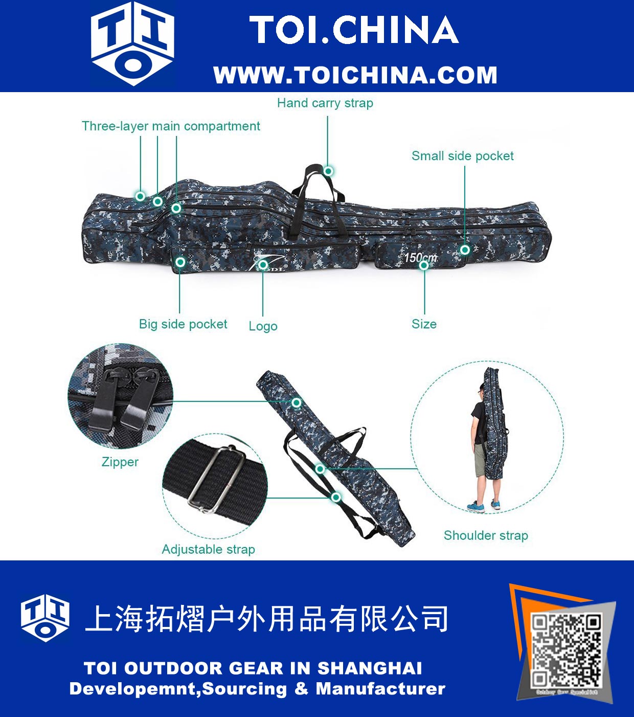 Folding Fishing Rod Carrier