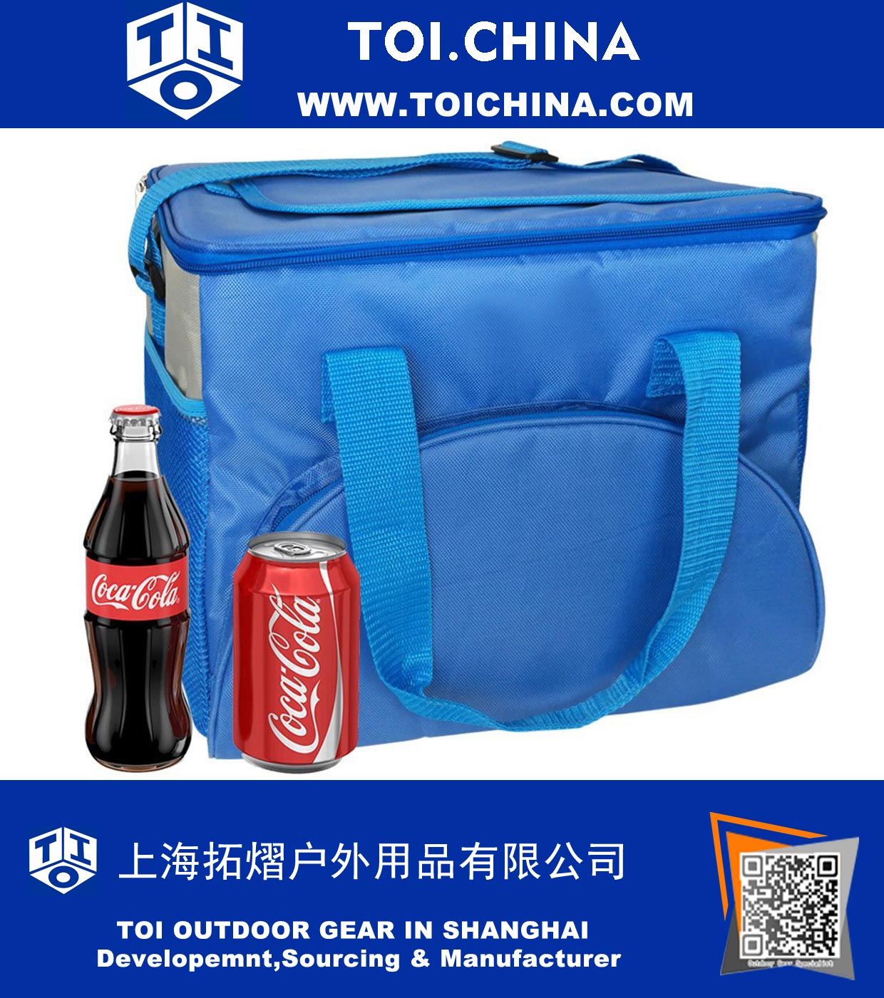 20L 16-Can Soft Insulated Cooler Bag, Lunch Cool Bags with Leak Proof for Outdoor Travel, Hiking, Climbing, lunch, picnic
