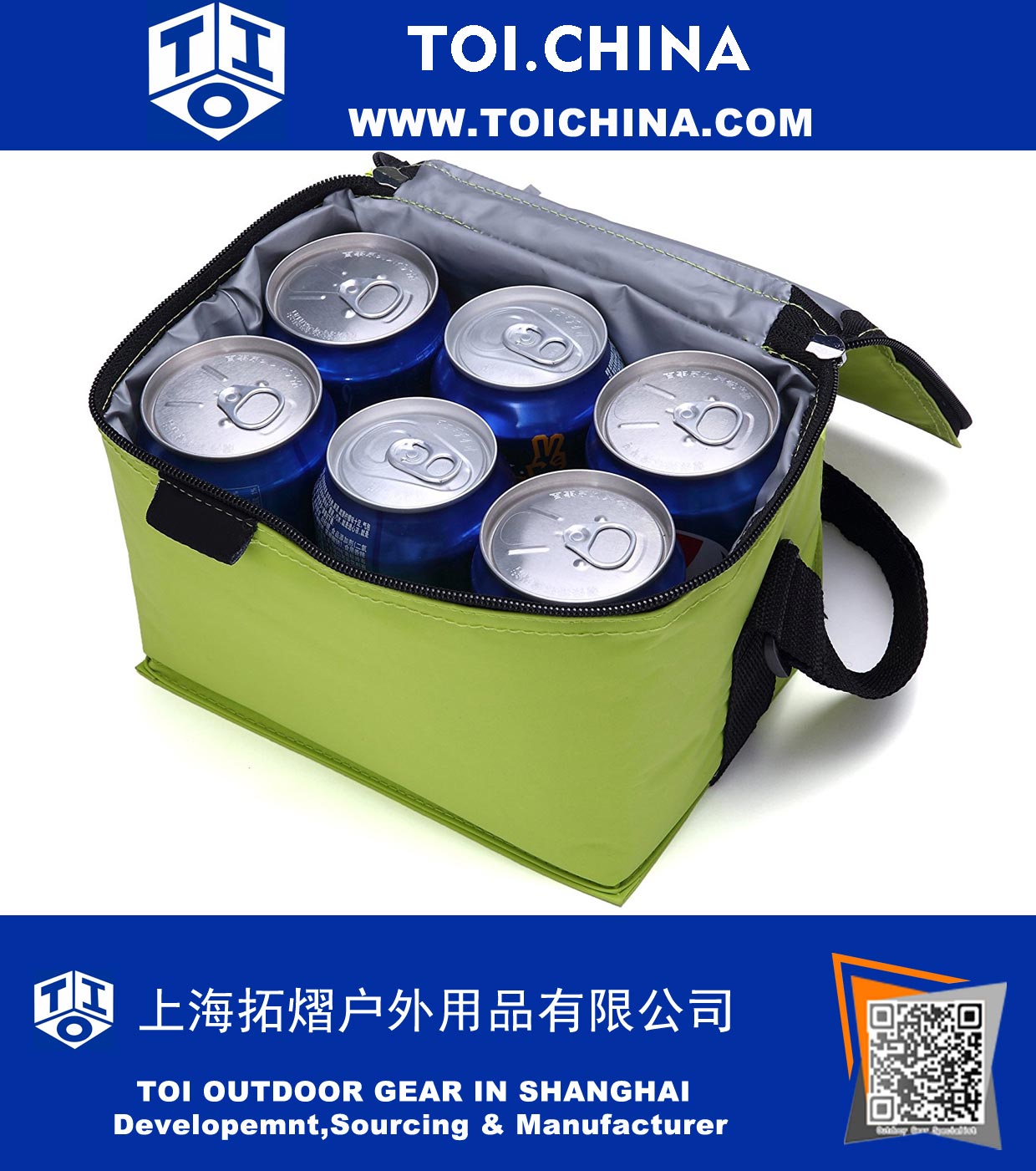 6-Kanister Soft Kühltasche Kleine isolierte Lunch Box Bag