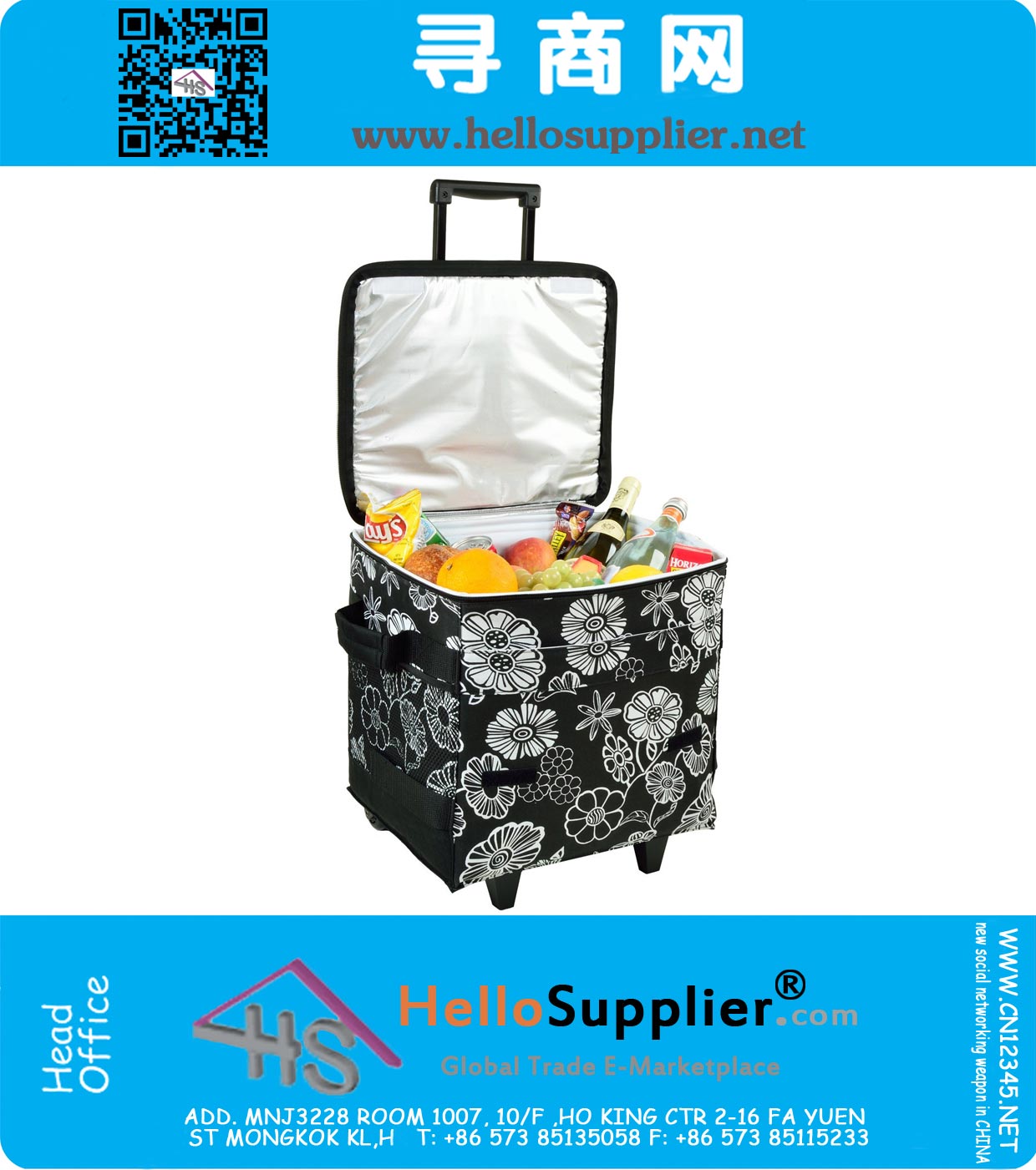60 Collapsible Insulated Rolling Cooler