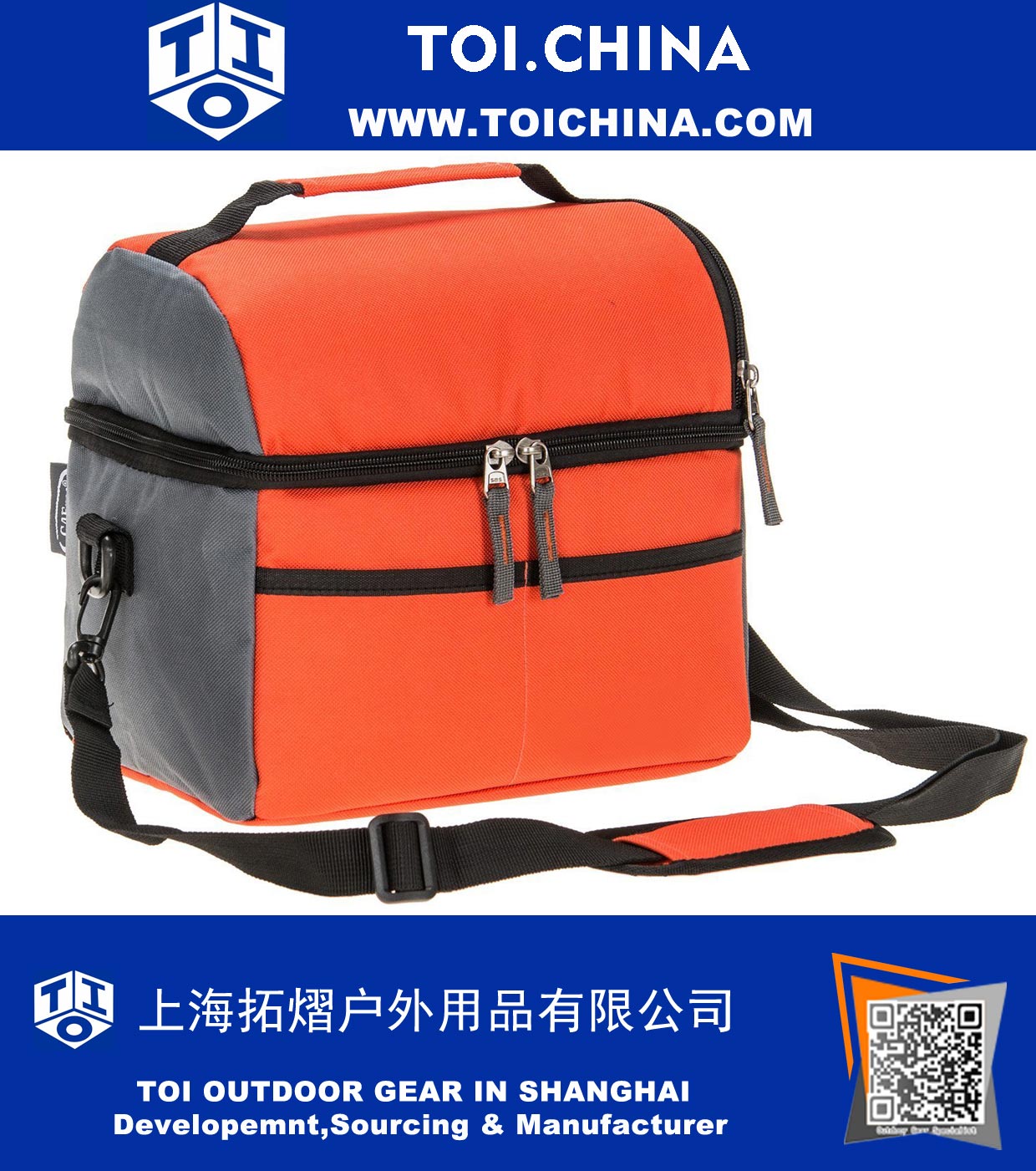 8 Can Kühltasche Dual Isolierte Compartment Lunch Bag High-Density-Isolierung mit starken auslaufsicheren Liner, viele Taschen, starken Reißverschluss und Stitching