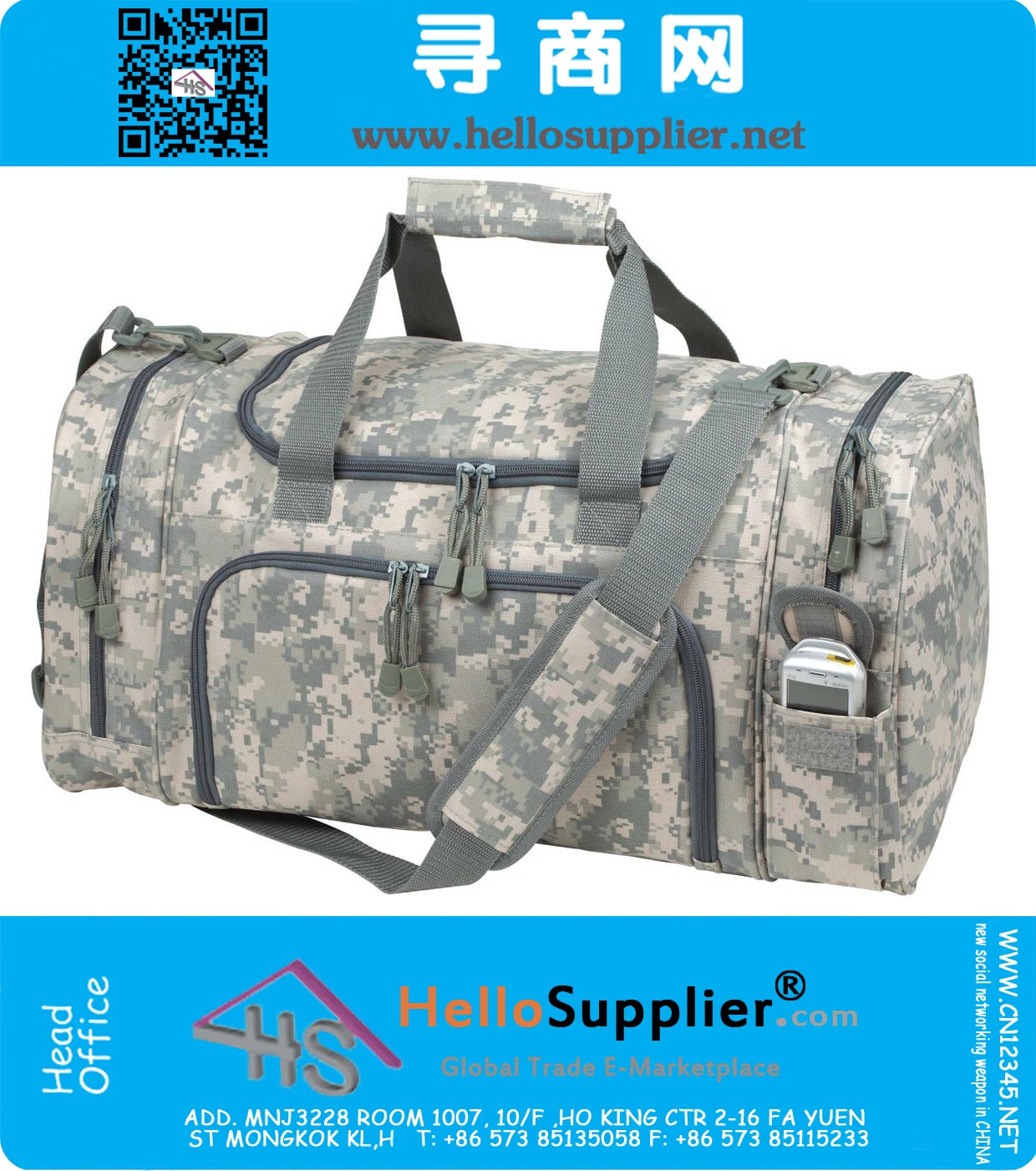 ACU Sports Duffels Bag Camouflage Duffle
