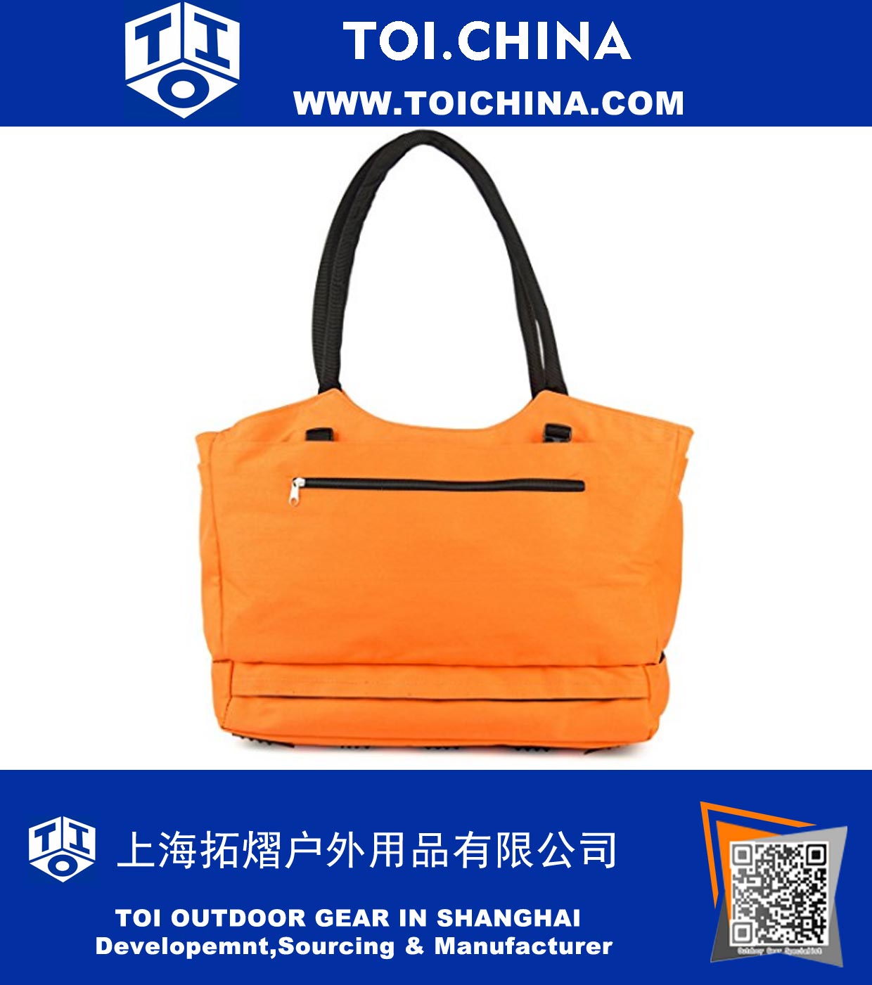 Anti-Theft Travel Tote With Insulated Cooler Compartment