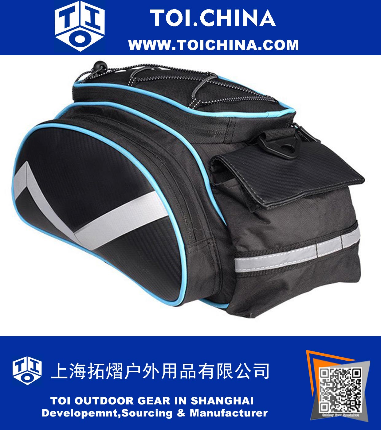 Bicycle Bag Multifunction 13L Shoulder Handbag Bike Tail Rear Seat Bag