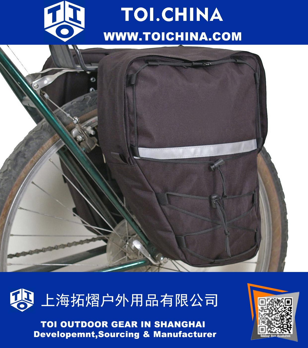 Bicicleta Pannier delantero trasero Ciclismo Rack Pack Bolsa de bicicleta