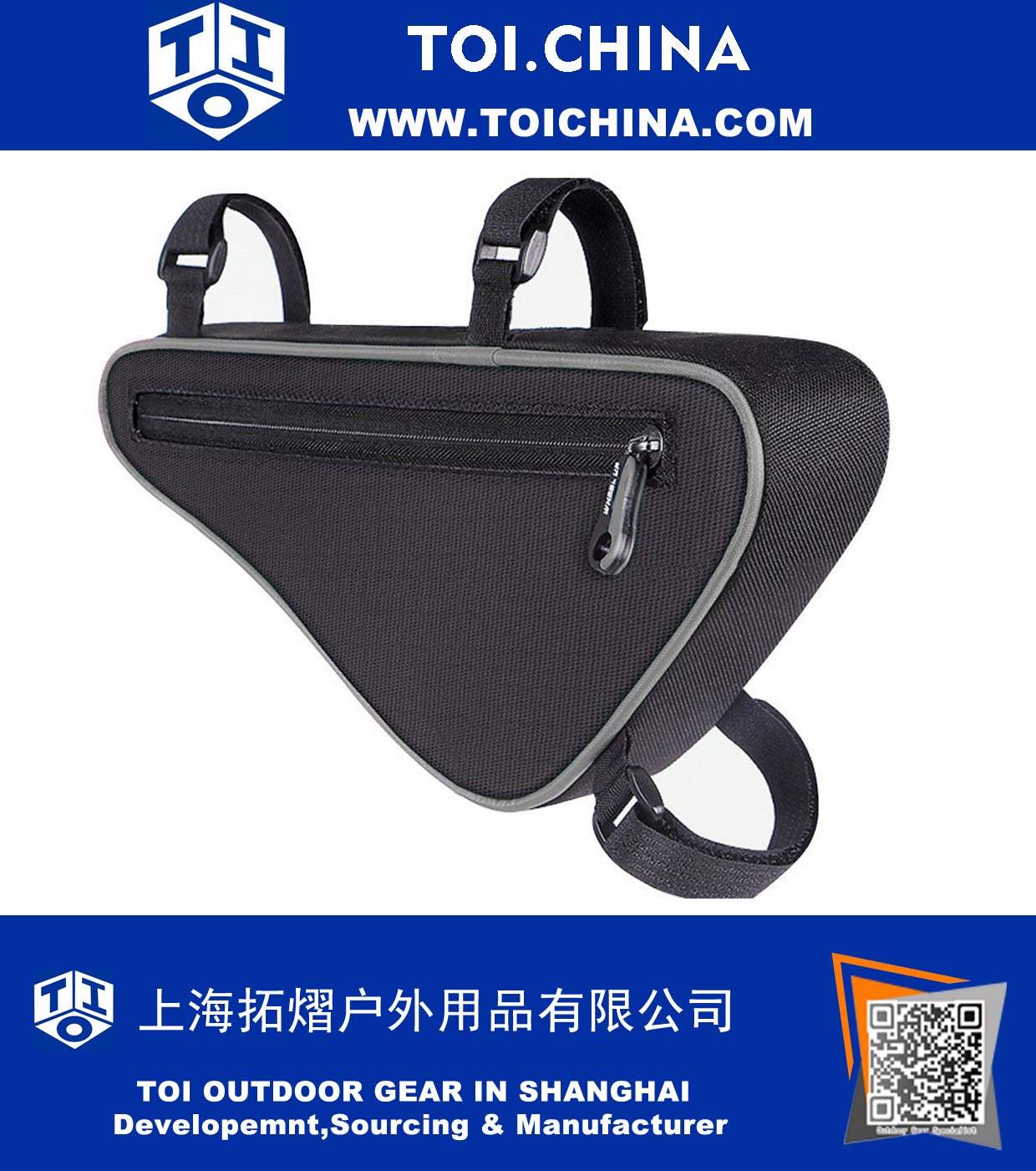 Bicycle Triangle Frame Bag, Bike Frame Front Triangle Tube Bag Cycling Pipe Pouch Tool Bag