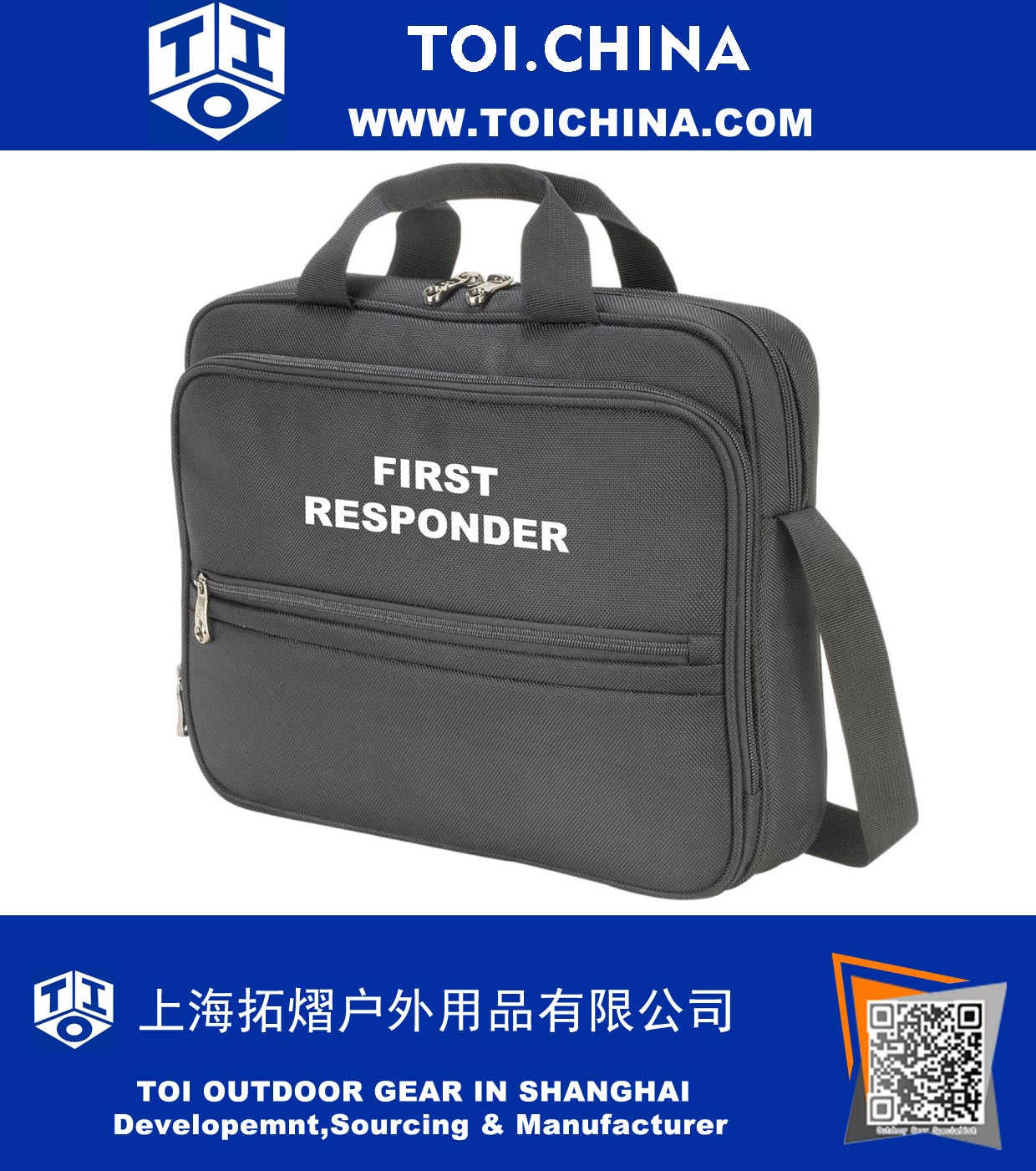 Black Laptop Document Bag Paramedic Ambulance Medic Bag