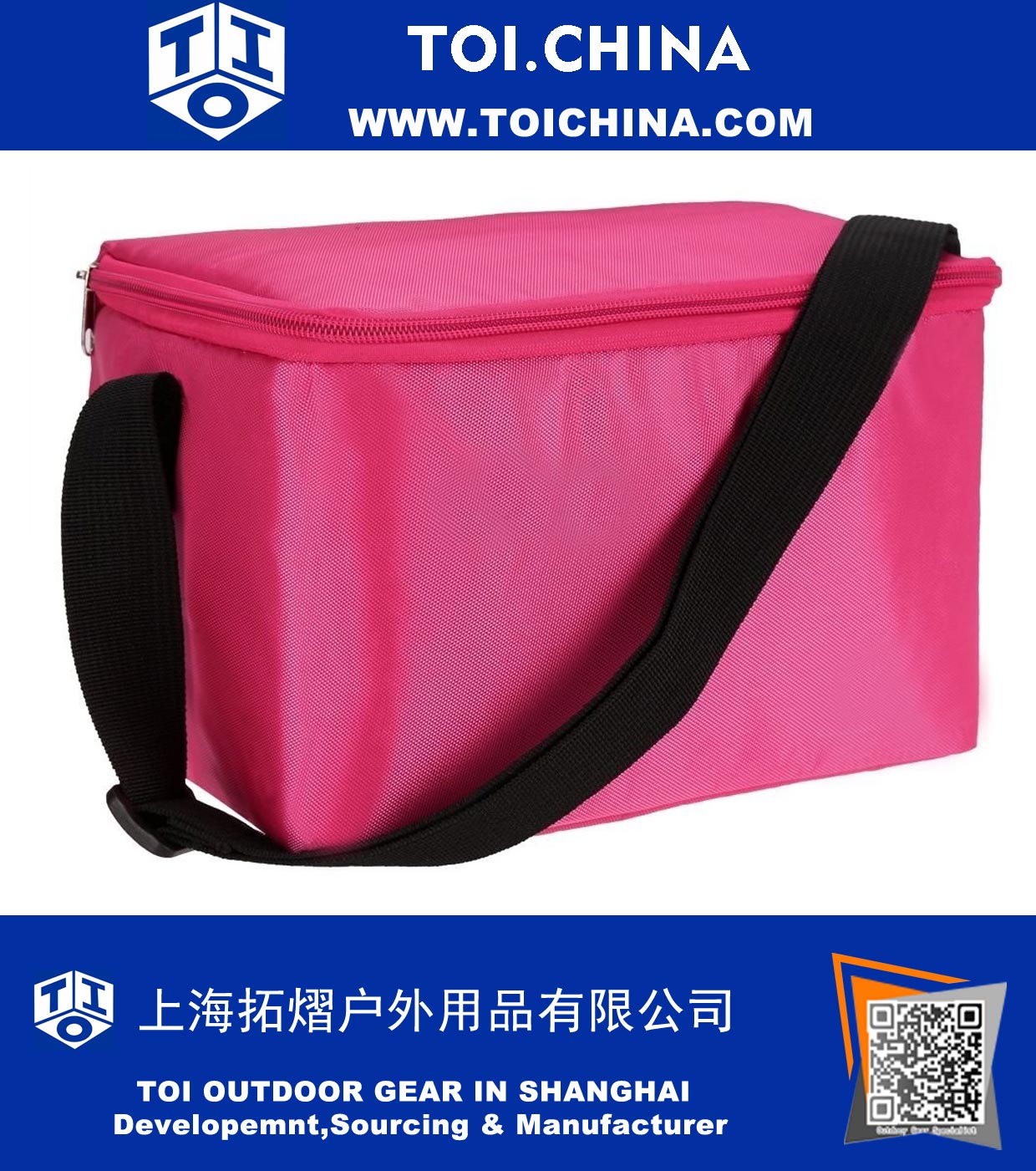 Deluxe Lunch Bag Cooler Box Insulated Large Bolsillos múltiples Correa para el hombro