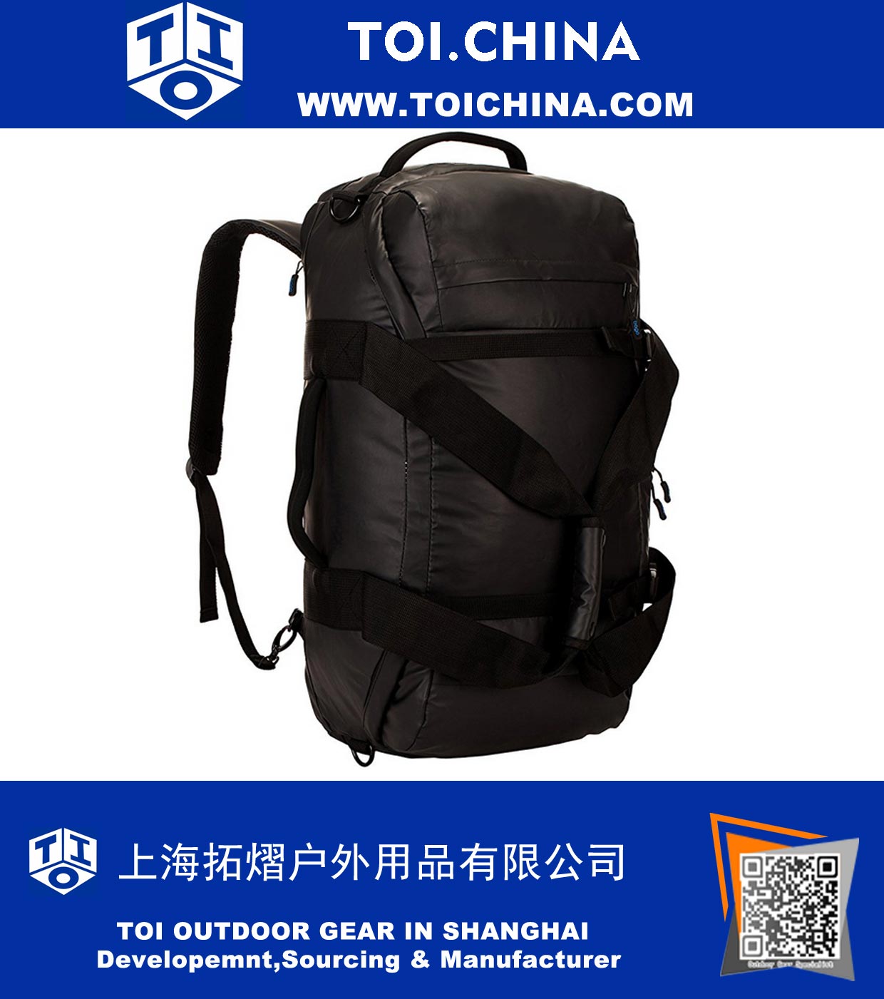 Duffel Bag conversível para mochila. Multipurpose Travelling, Backpacking ou Sports Equipment Mochila para homens e mulheres. Duffle Durable e, dobrável para o vôo e o curso