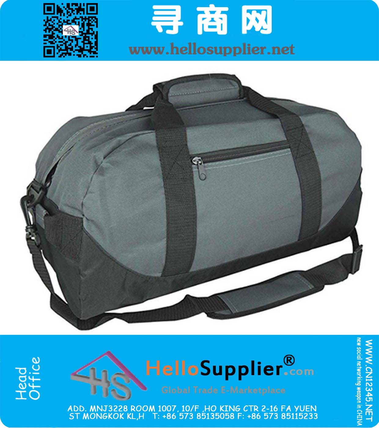 Duffle Bag, Gym, Bolsa de viaje Two Tone