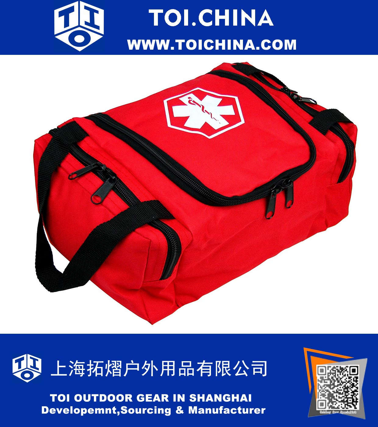EMS First Responder Fully Stocked Trauma First Aid Kit