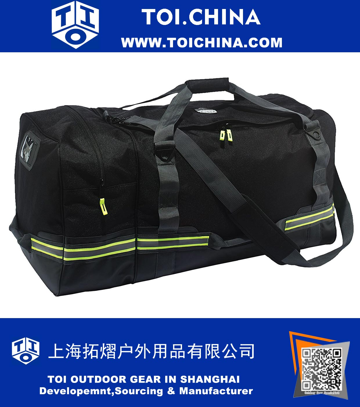 Firefighter Turnout Gear and Safety Duffel Bag for Fire, Fall Protection and Sport Gear Bag Use