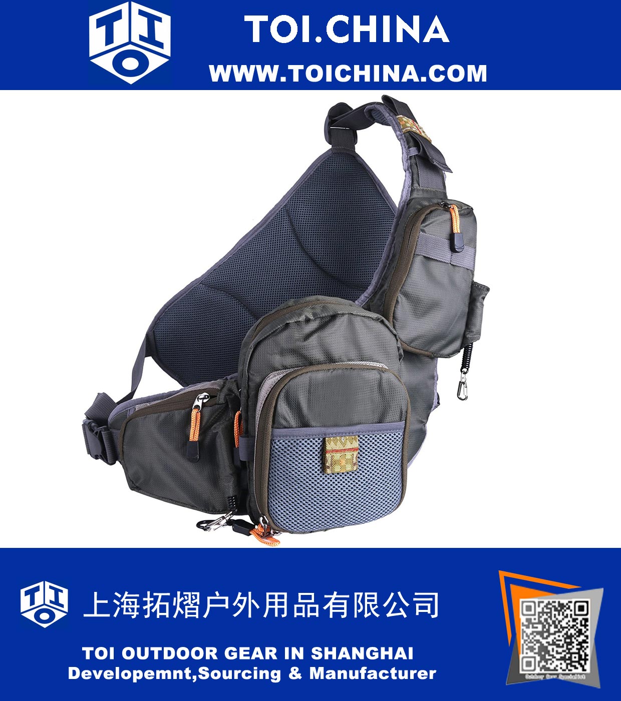 Fly Fishing Sling Pack Adjustable Backpack Fishing Sling Bag Fly Fishing Sling Pack Adjustable Backpack Fishing Sling Bag