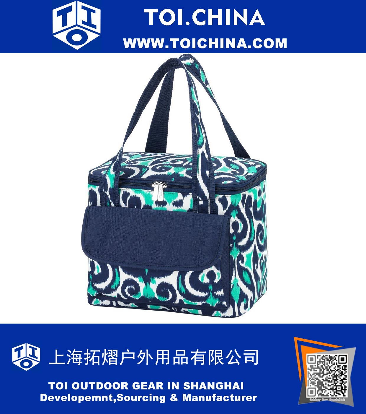 High Fashion Print Collapsible Soft Cooler Bag Tote