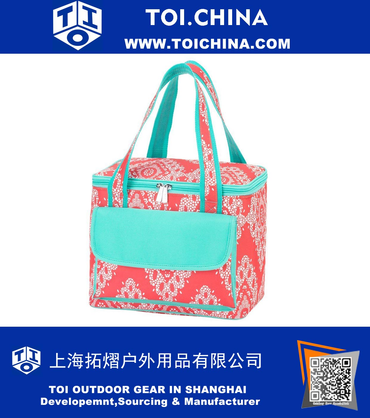 Insulated Cooler Lunch Bag with Front Pocket Insulated Cooler Lunch Bag with Front Pocket