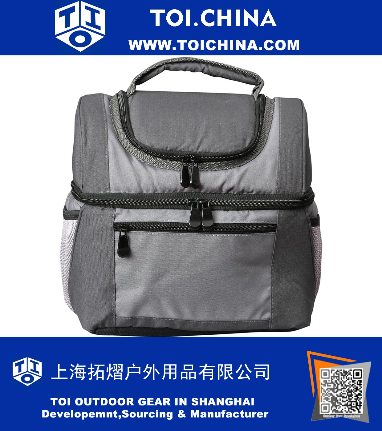 Isolierte Doppeldecker Extra Large Cooler Lunch Bag