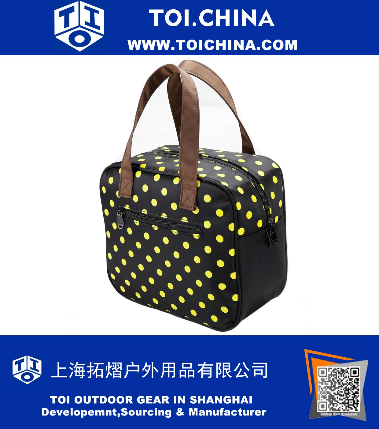 Insulated Lunch Bag Cartilage Support Foldable Senior Oxford Easy to clean Child Lunch Box Bag Fashion Zipper Adult Outdoor Recreation Picnic Cooler Bag