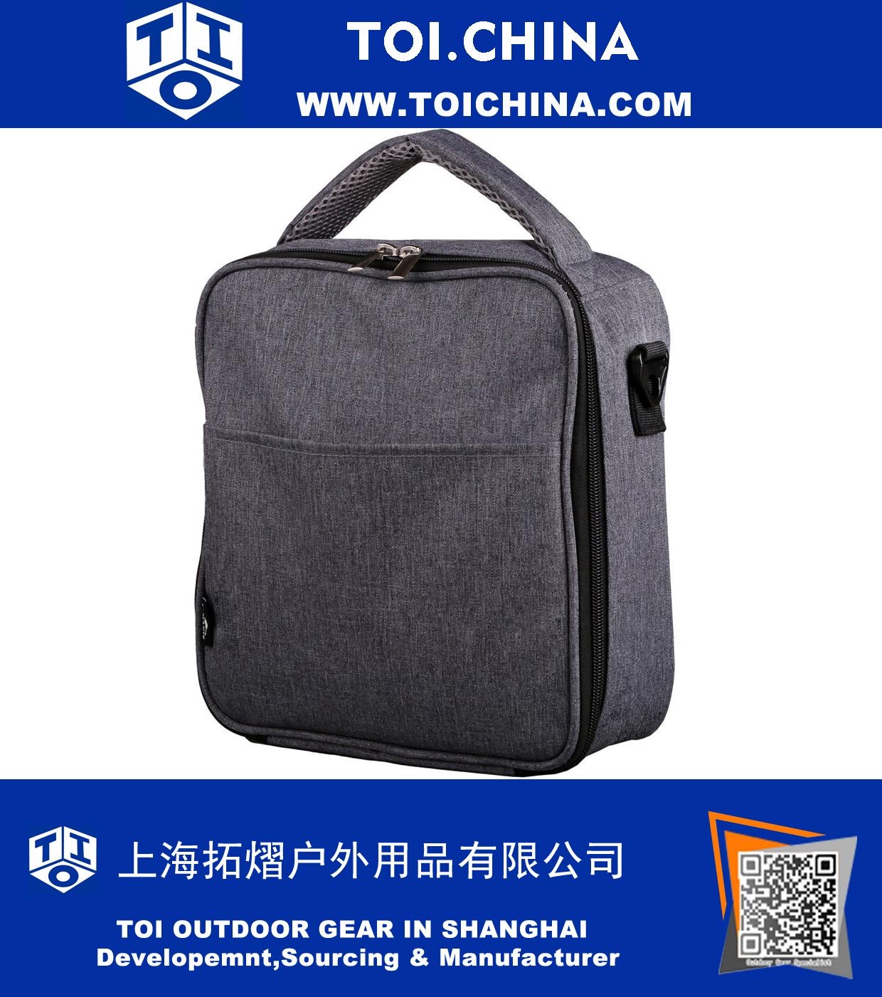 Insulated Lunch Bag Lunch Box Cooler Bag with Shoulder Strap