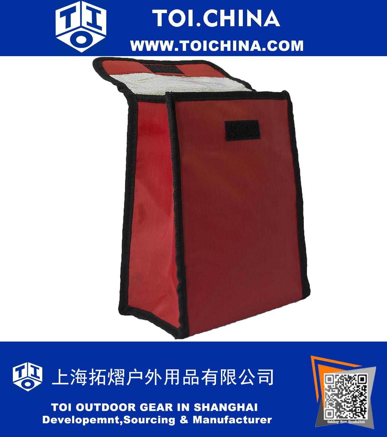 Isolierte Lunch-Tasche - Roll Top Lunchbox Passt in einen Rucksack