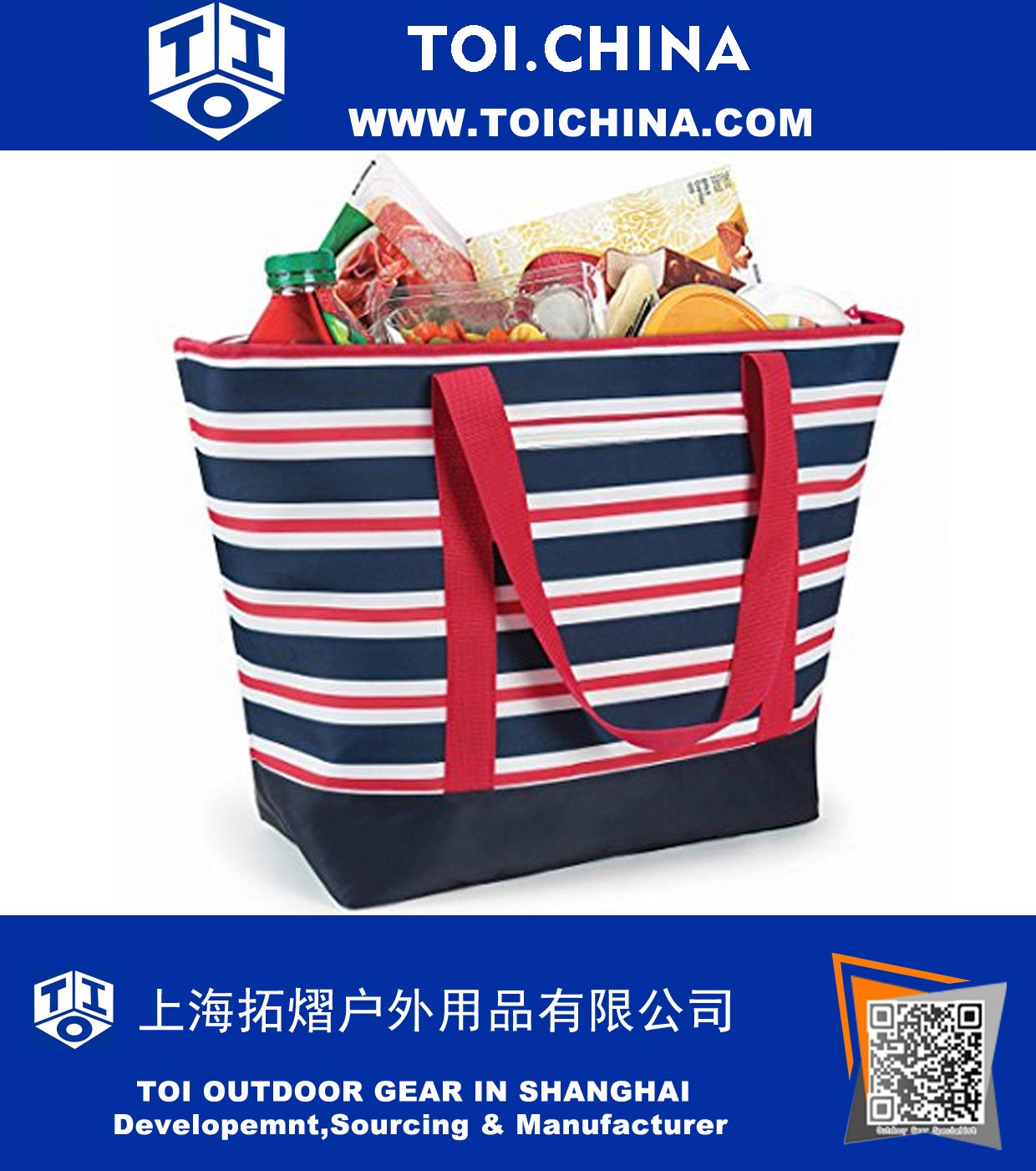 Изолированная мешка Tote Red Bag - способ транспортировки замороженных продуктов, скоропортящихся продуктов и горячей пищи