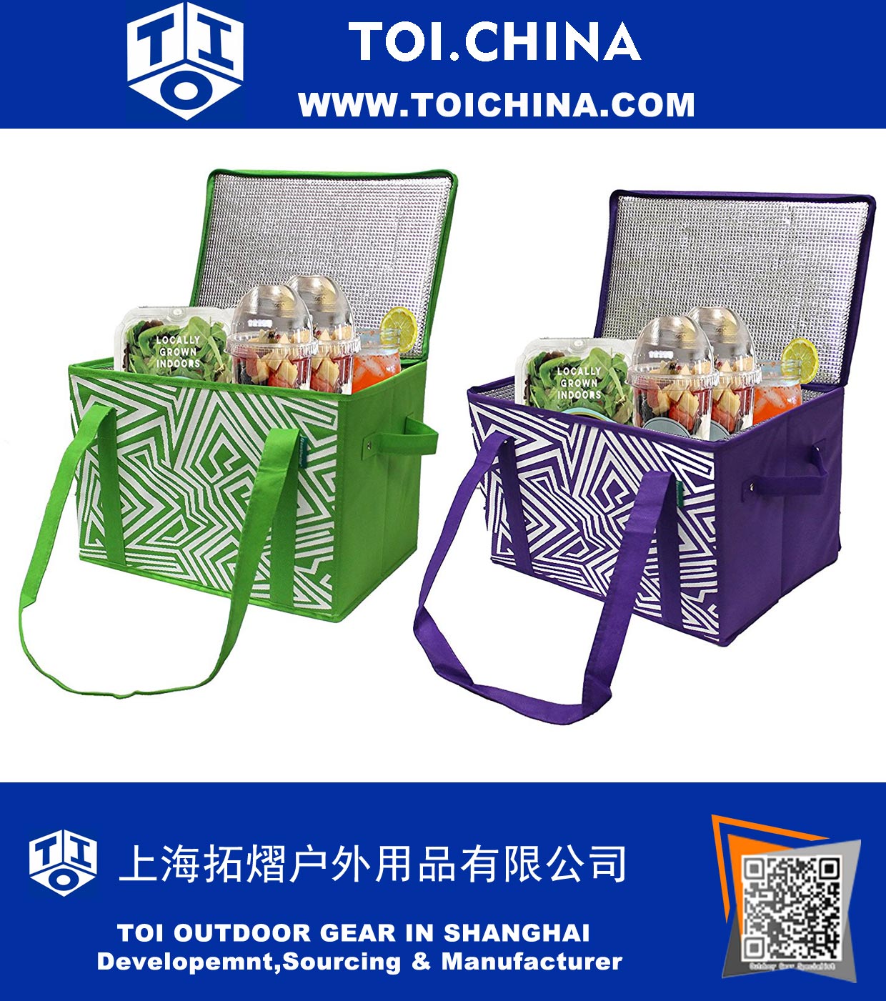 Insulated Reusable Grocery Bag Shopping Box