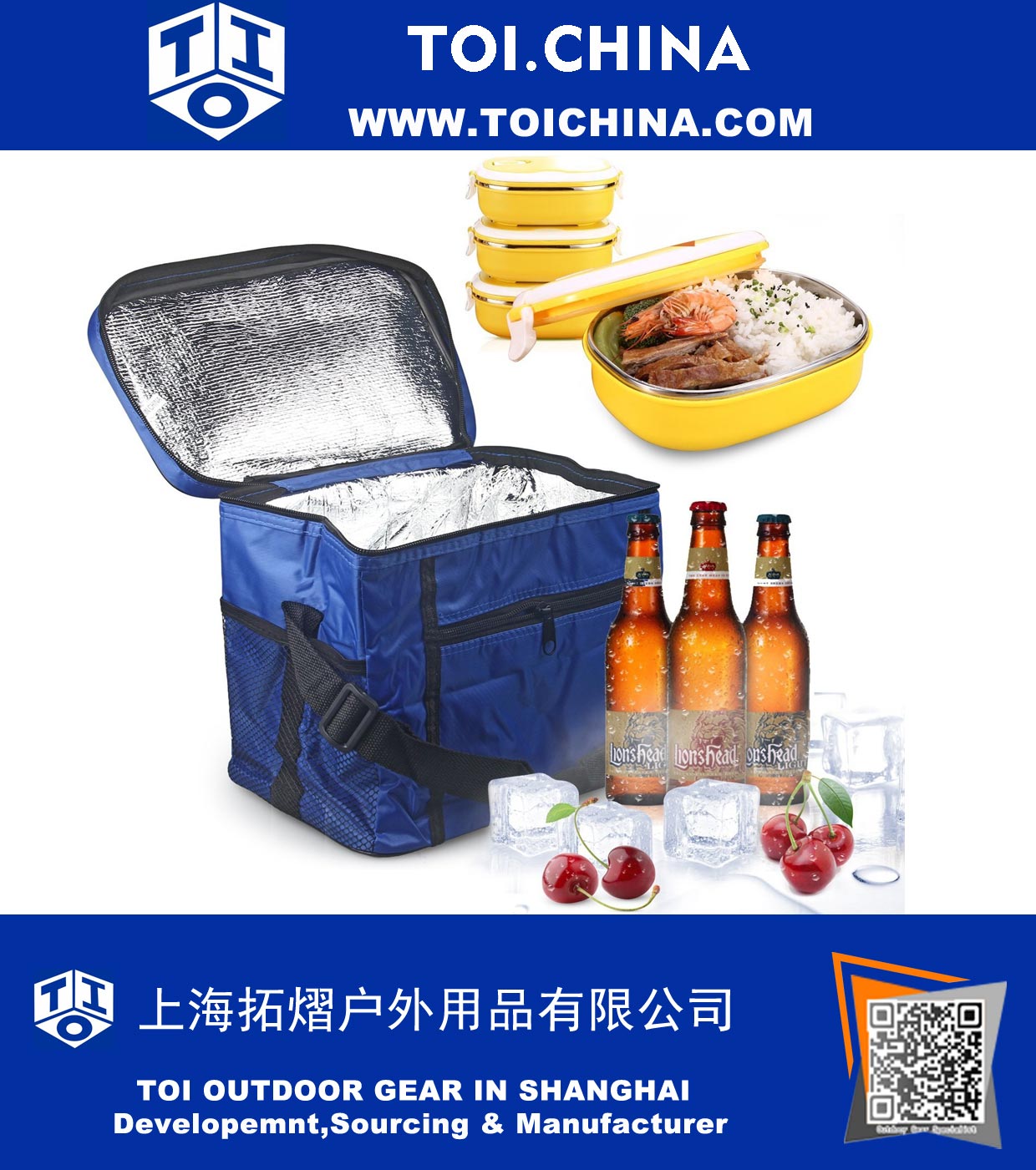 Large Insulated Lunch Tote Bag Cooler Box