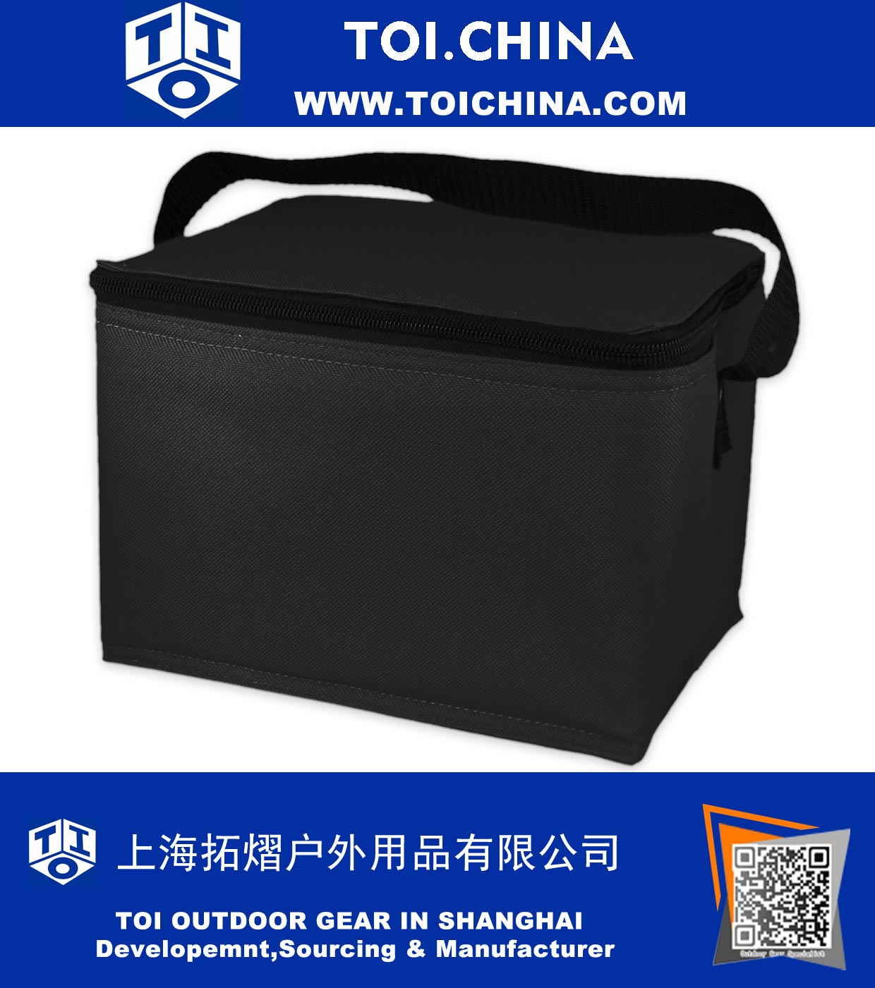 Lunch Boxes Insulated Lunch Box Cooler Bag, Black