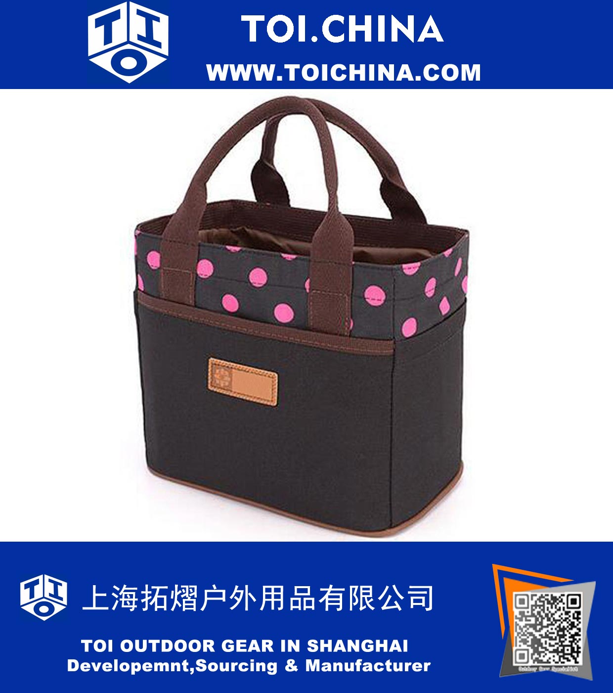 Меховая сумка для мульчирования для сумки для пикника для путешествий Tote Lunch Bag с веревочным поясом