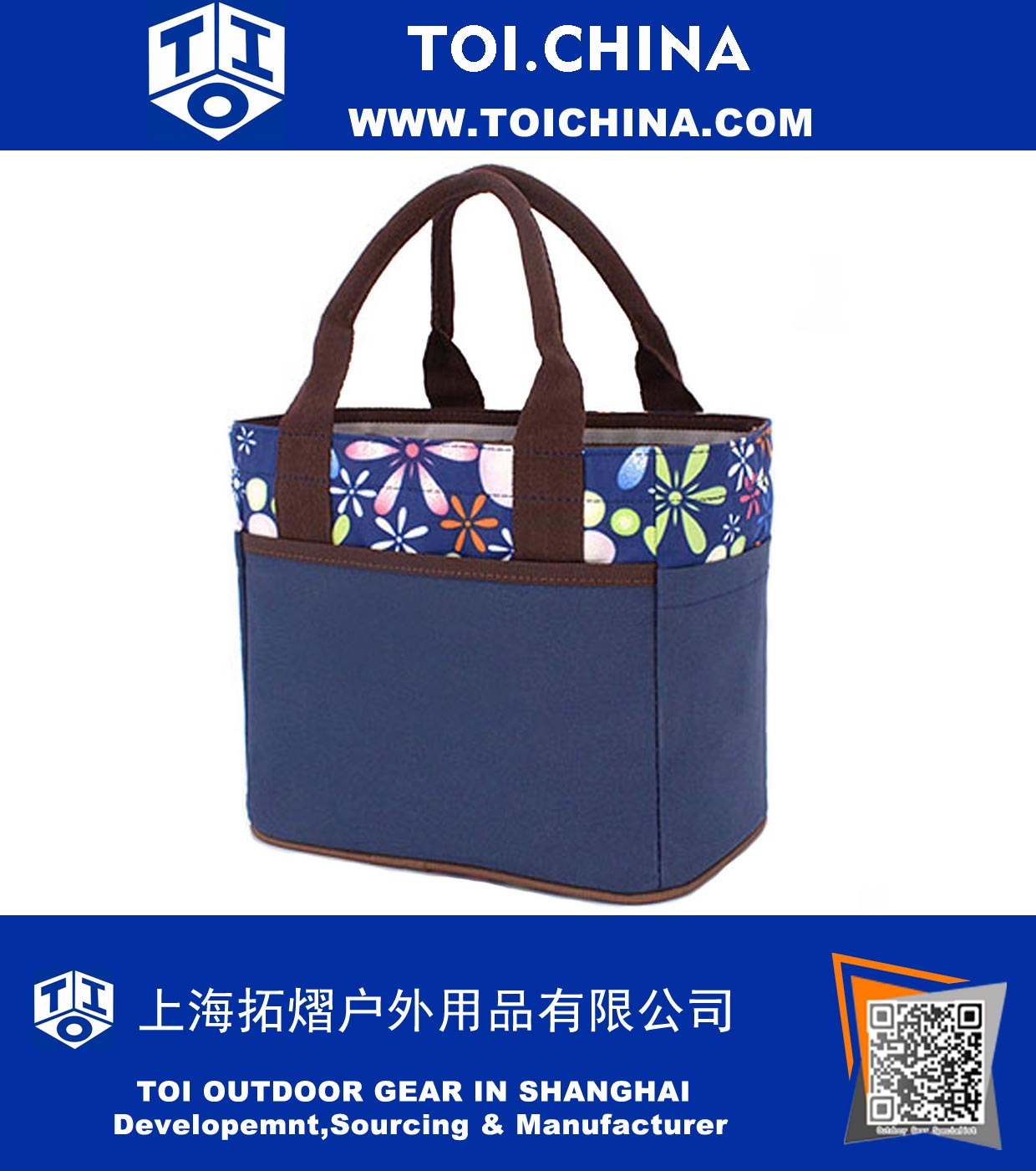 Muitifunction Cute Canvas Bento Lunch Bag для пикника Travel Tote Lunch Bag с веревчатым ремнем Стильный