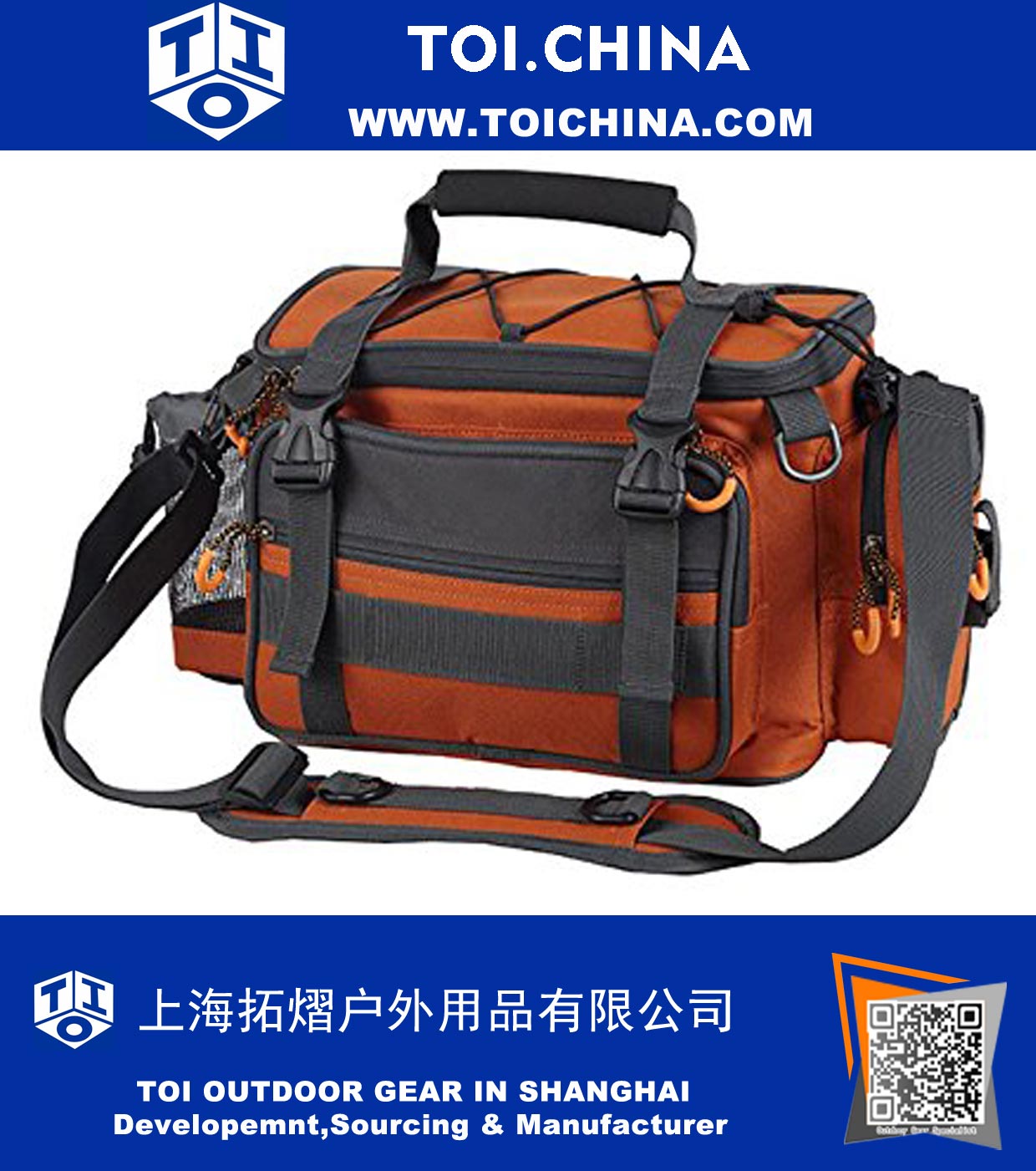Multifunktionale Soft Angelgerät Tasche mit einem Strap Easy Portable Tackle Storage - Auch als camping Hüfttasche und Sling Bag verwendet