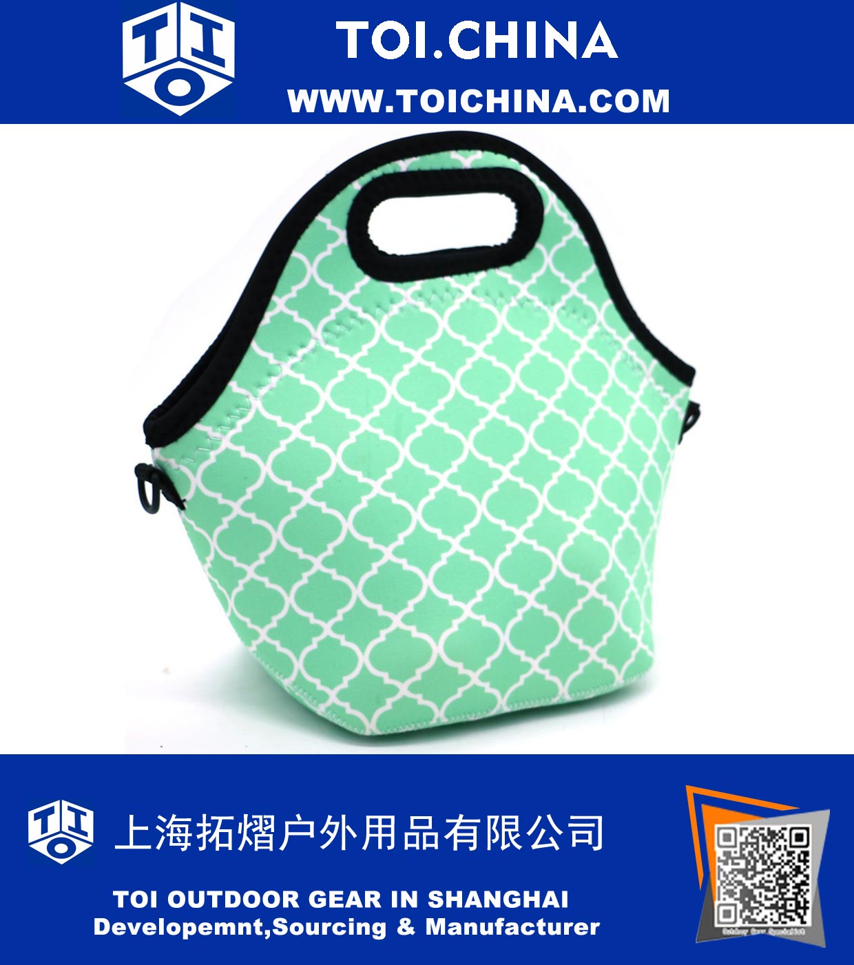 Neoprene Resistente À Água Portátil Lunch Bag Carry Case com Zíper Strap Box Cooler Piquenique Ao Ar Livre de Viagem Moda Bolsa Bolsa para Mulheres Homens Crianças