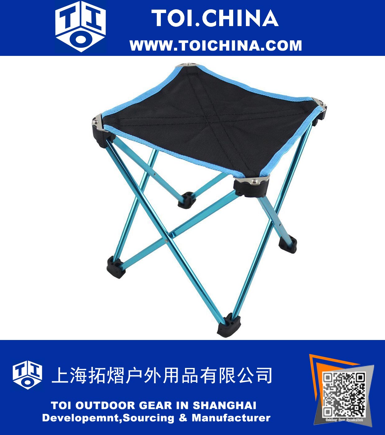 Tamborete dobrável ao ar livre pequena cadeira com saco de transporte para Camping caminhadas praia de pesca