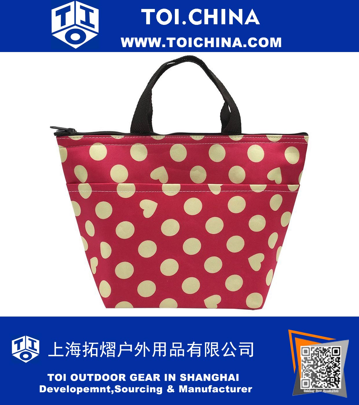 Oxford Cloth Insulated Lunch Bag Reusable Lunch Box Tote Bag Cooler Bag Lunch Box Package