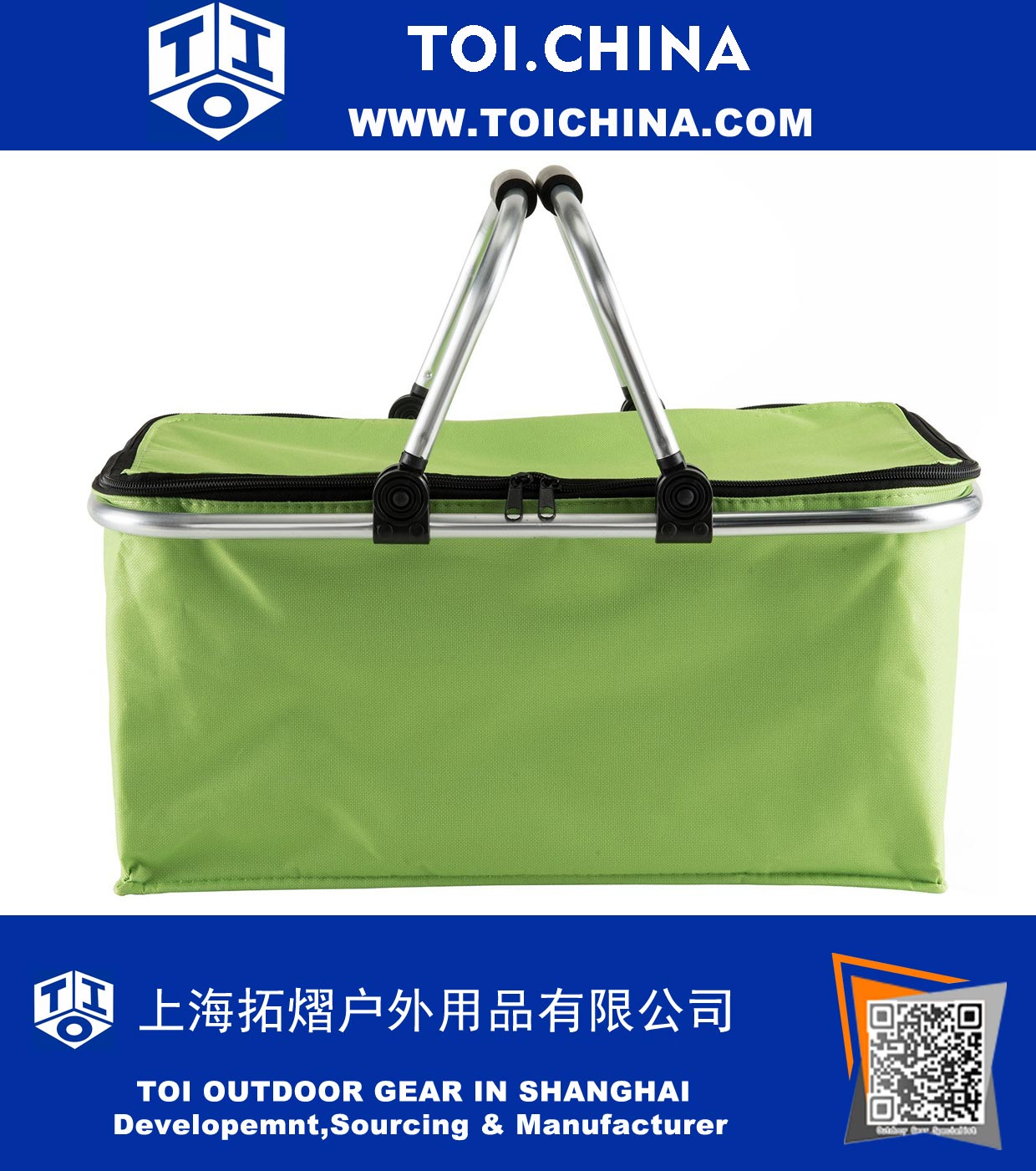 Picnic Basket Collapsible Shopping Folding Insulated Bag Large Capacity Market Baskets