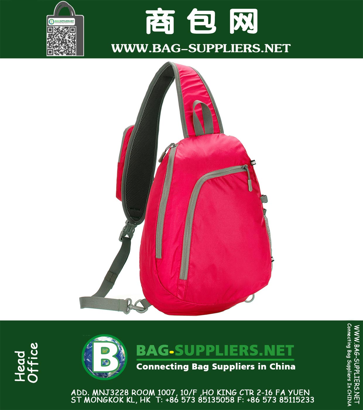 Bolso bandolera honda bandolera Mochila ligera excursionismo mochila de viaje