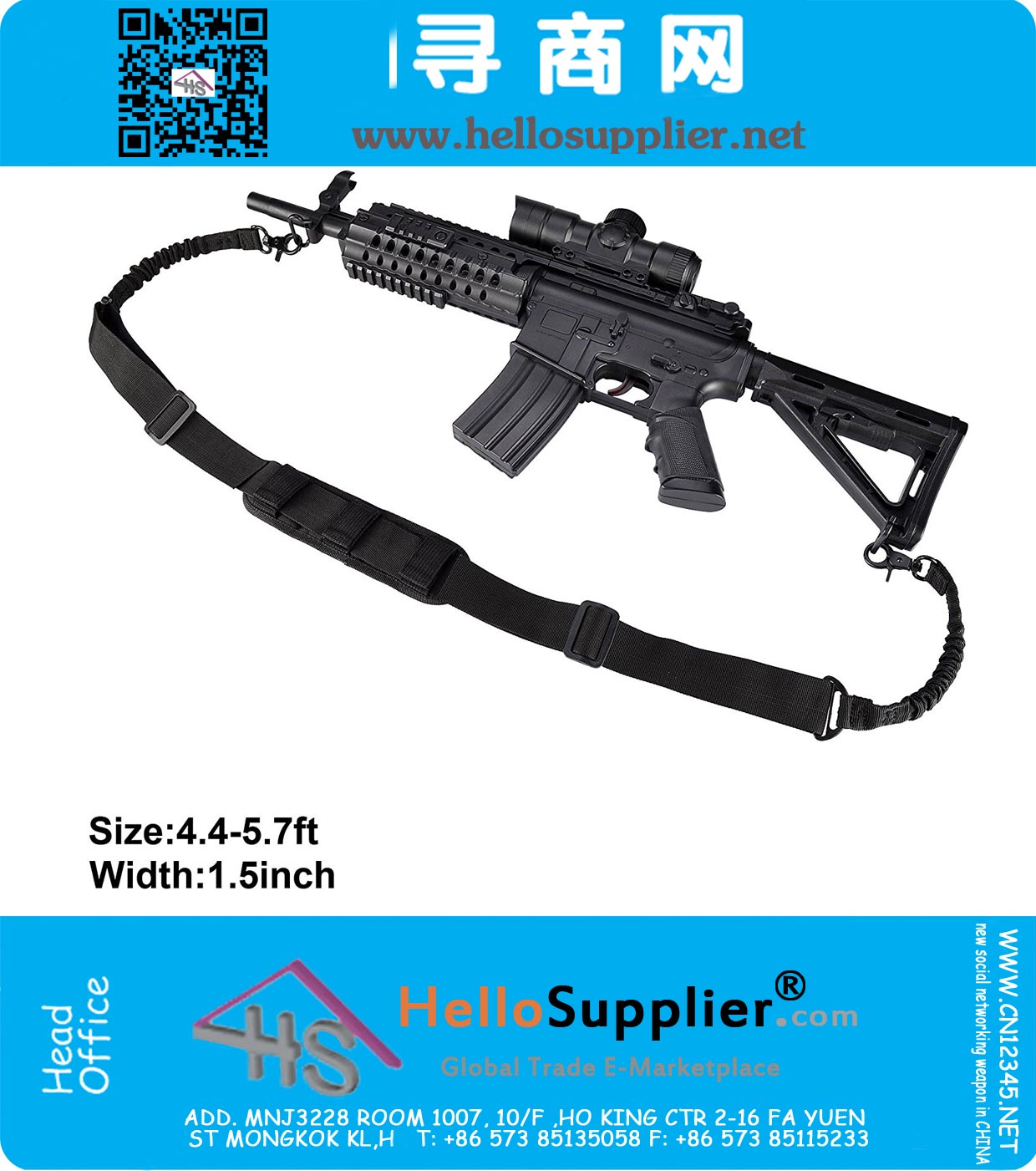 Tactical Rifle Sling Shoulder Strap Trigger Snap Tactical Rifle Sling Shoulder Strap Trigger Snap
