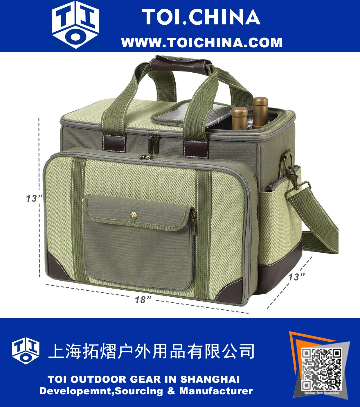 Ultimate Insulated Picnic Cooler with Service for 4 Ultimate Insulated Picnic Cooler with Service for 4