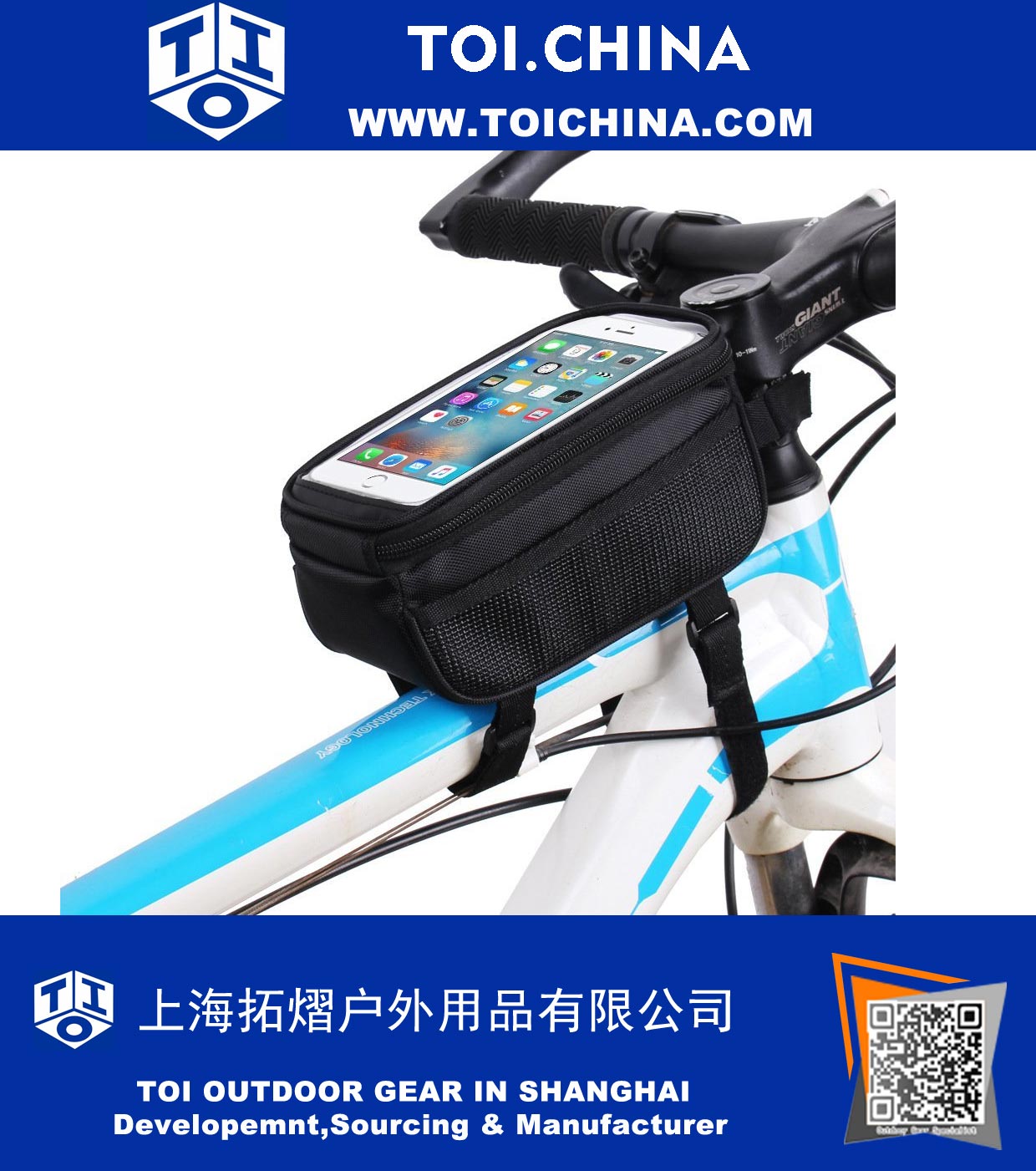 Waterproof Cycling Pack Bicycle Top Tube Frame Bag