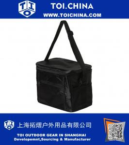 10L Taşınabilir Serin Çanta Yalıtımlı Öğle Tote Bag Donatılabilir Piknik Siyah Için Gıda Tutmak